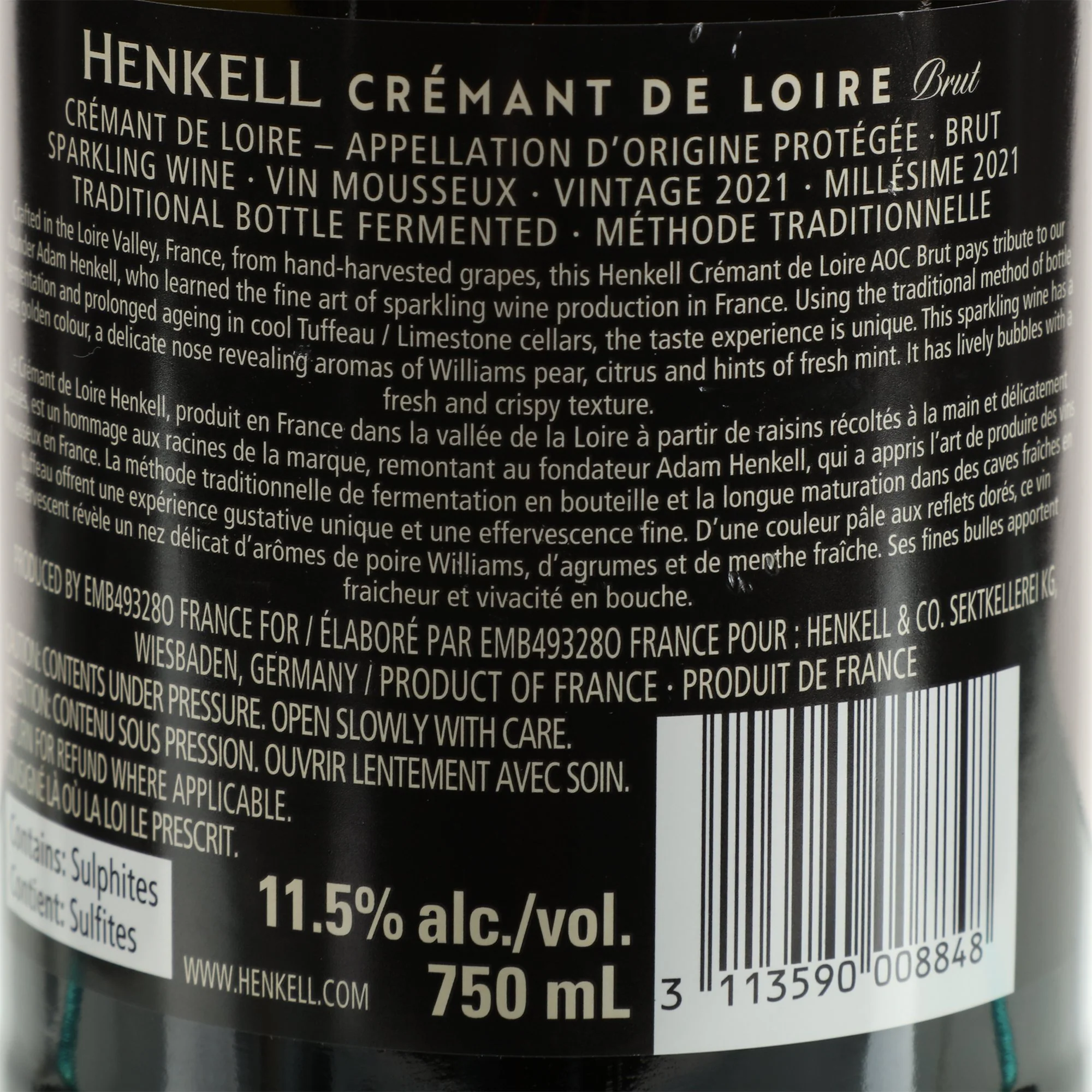 Cremant de loire Henkell brut - Image 2