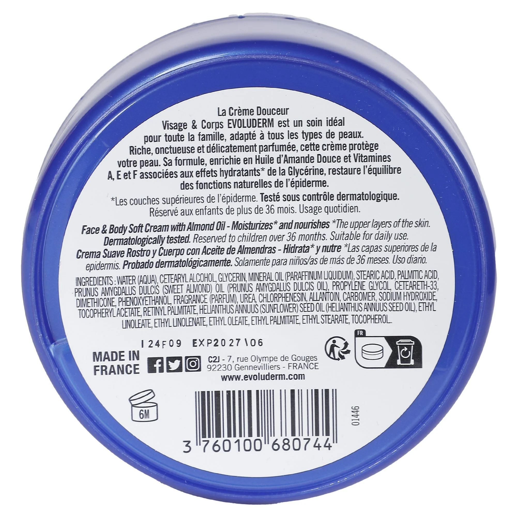 Crème visage et corps à l'amande - Image 2
