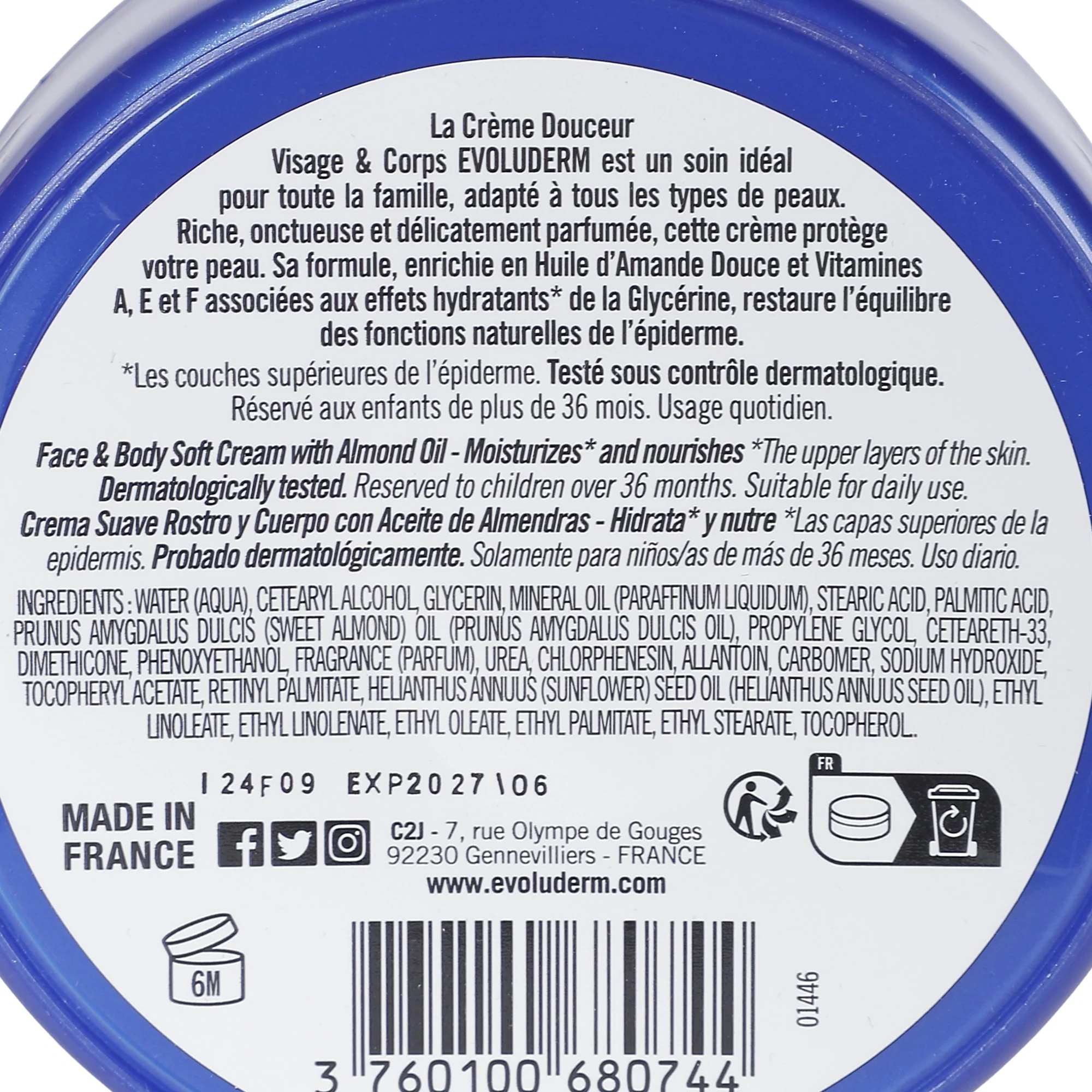 Crème visage et corps à l'amande - Image 3