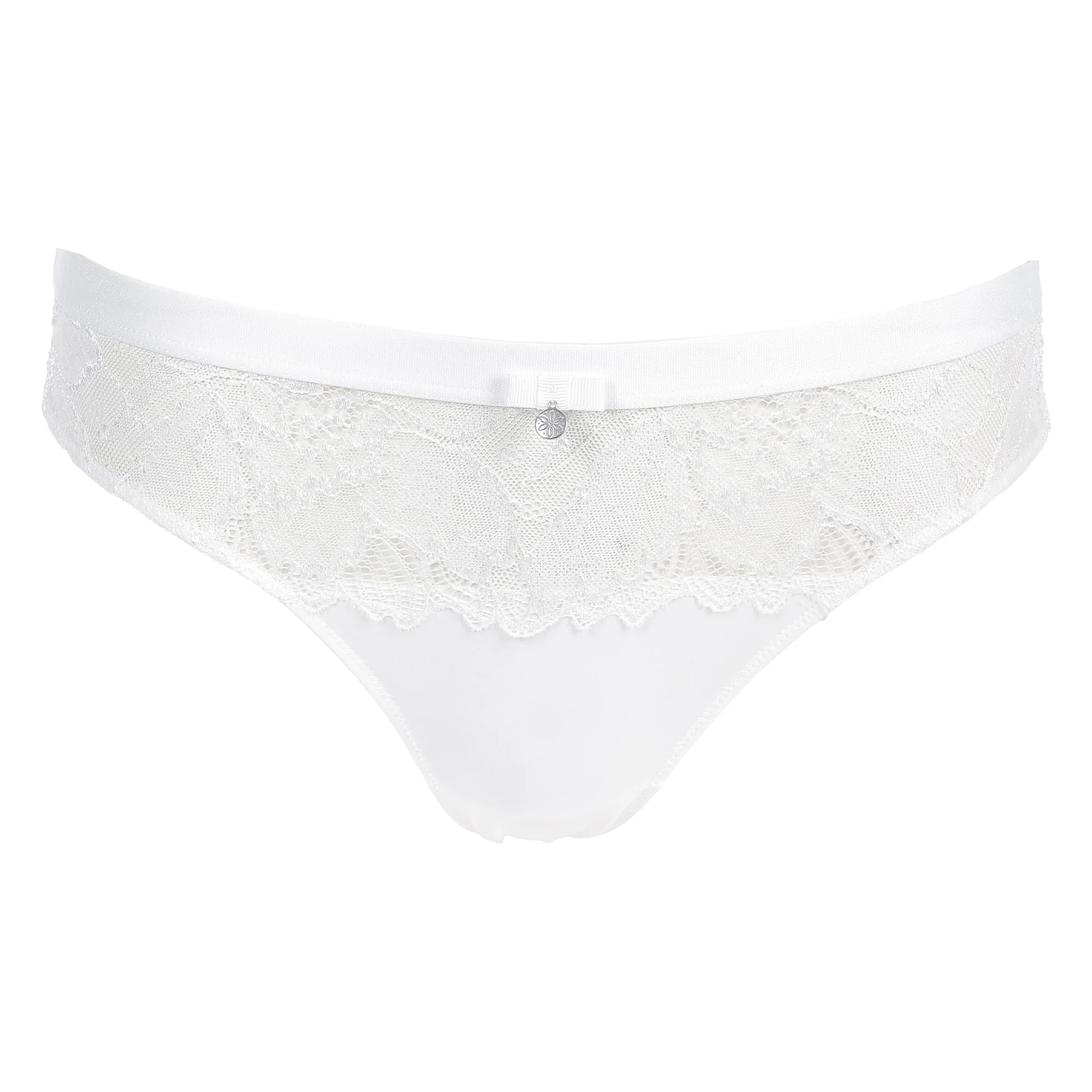 Culotte en dentelle blanche