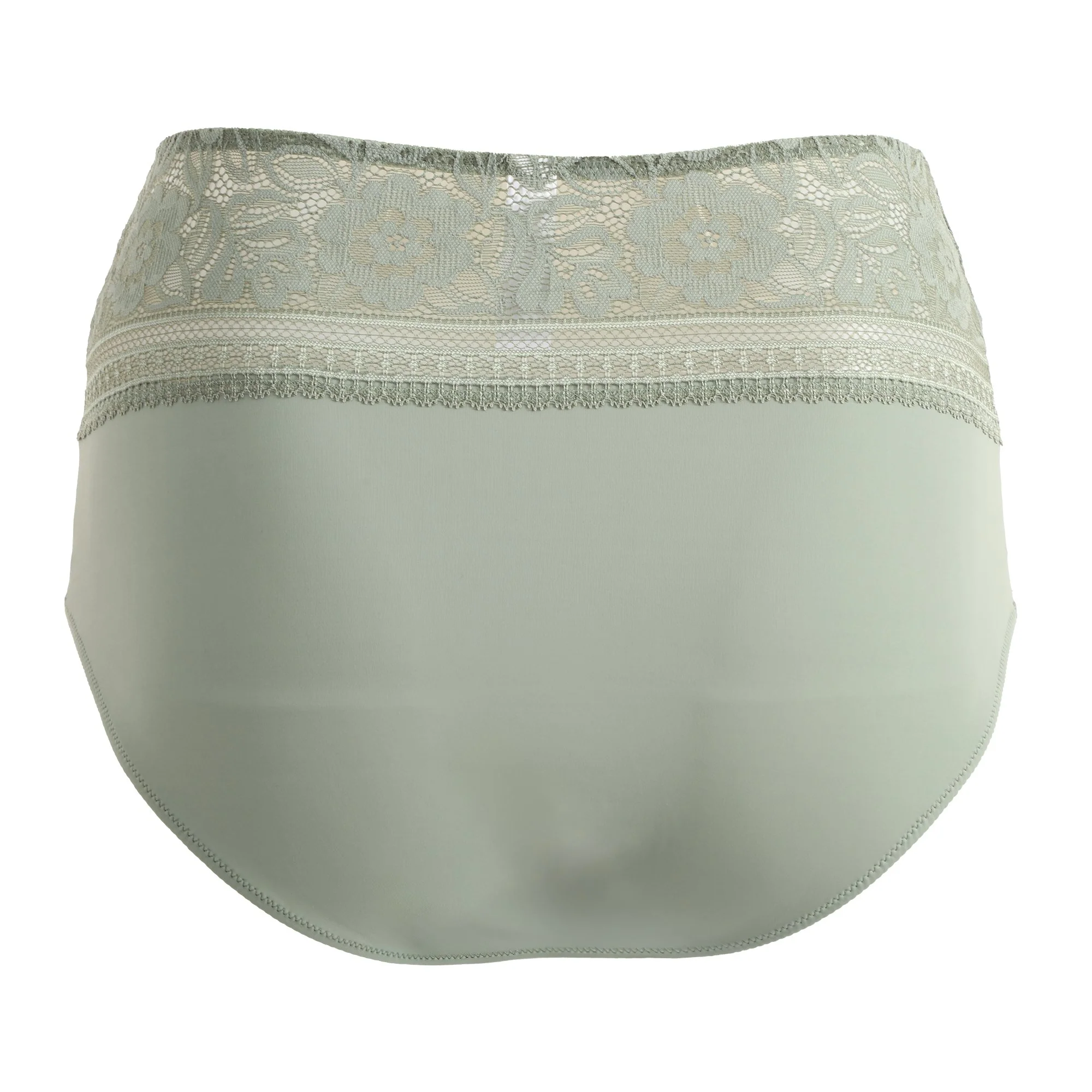 Culotte haute en dentelle Kaki - Image 2