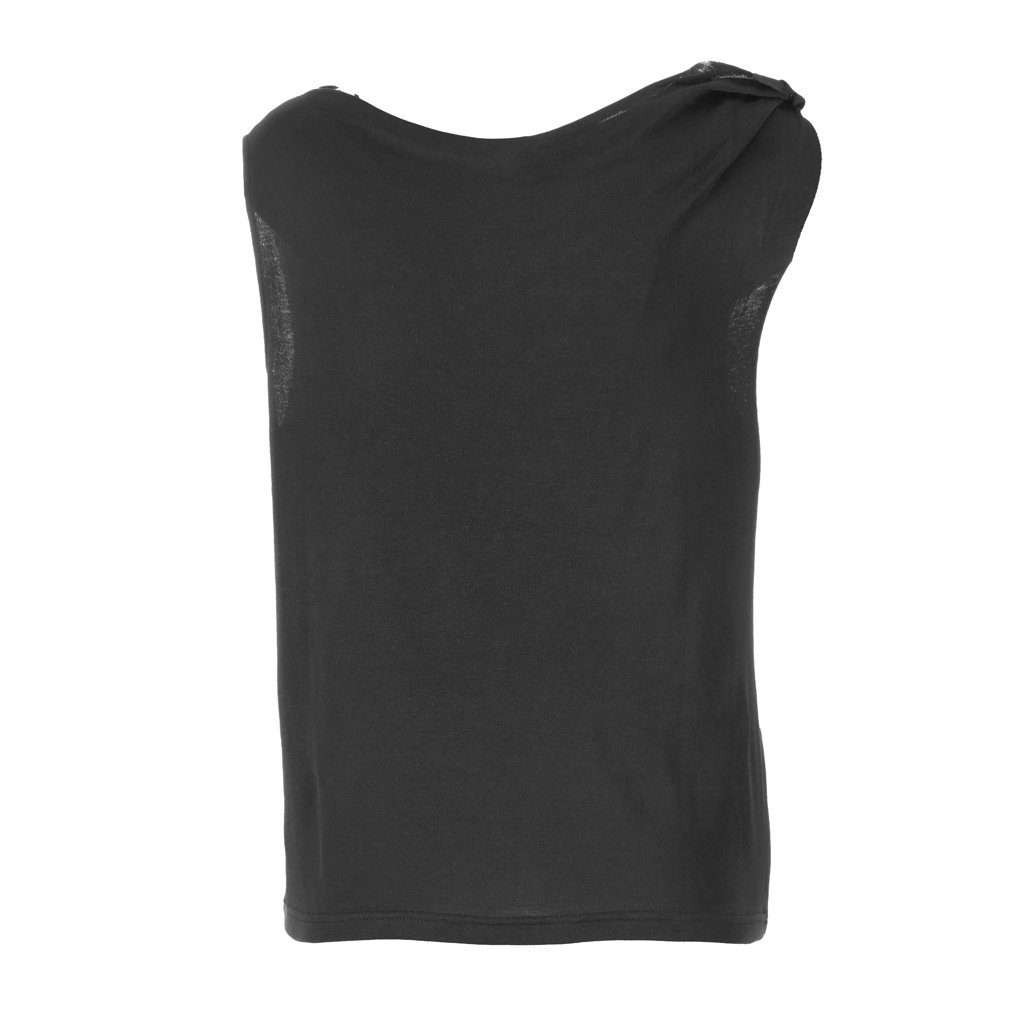 Débardeur asymétrique - Noir - Image 3