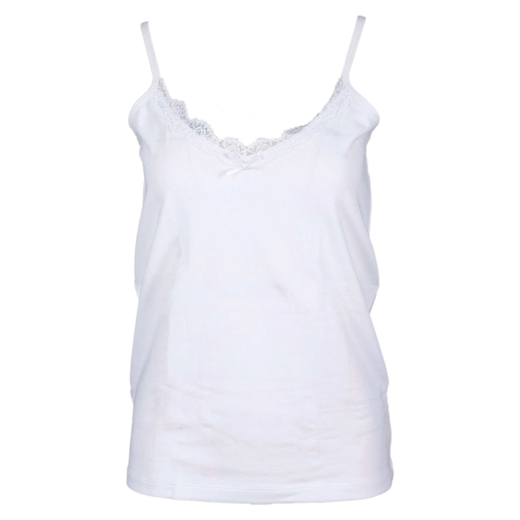 Débardeur avec dentelle  - Blanc - Image 4