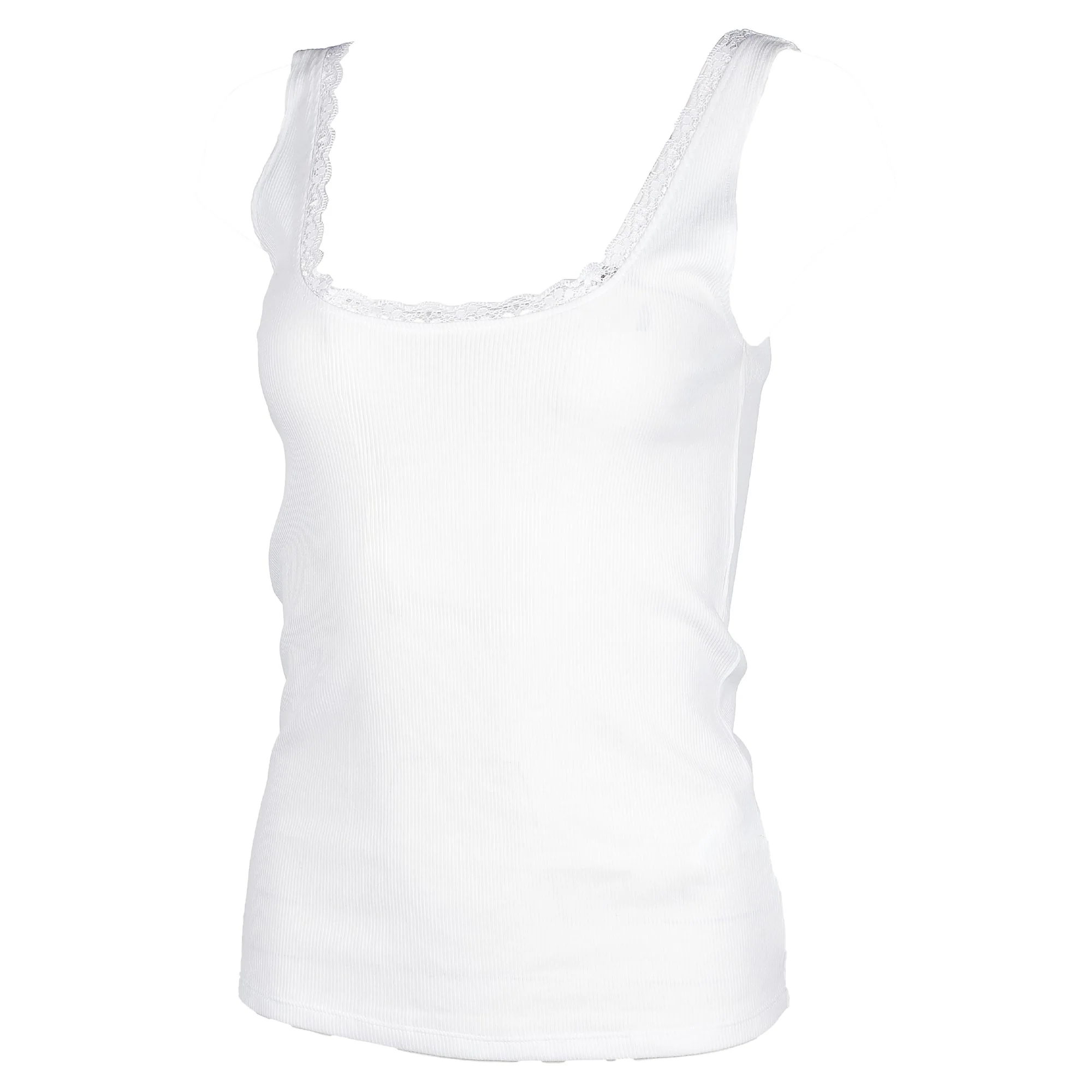 débardeur détails dentelle - Blanc - Image 2