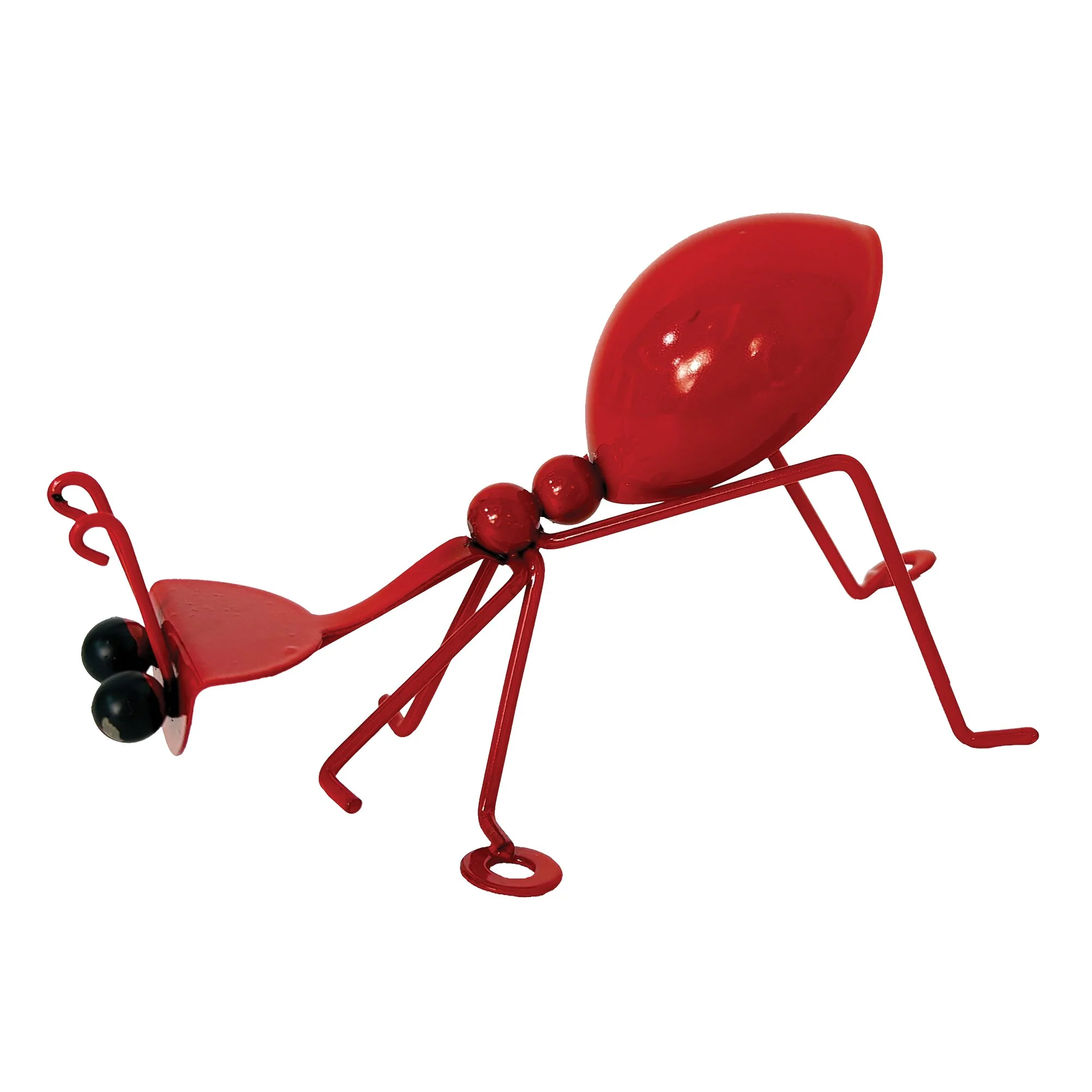 Déco fourmi en métal rouge