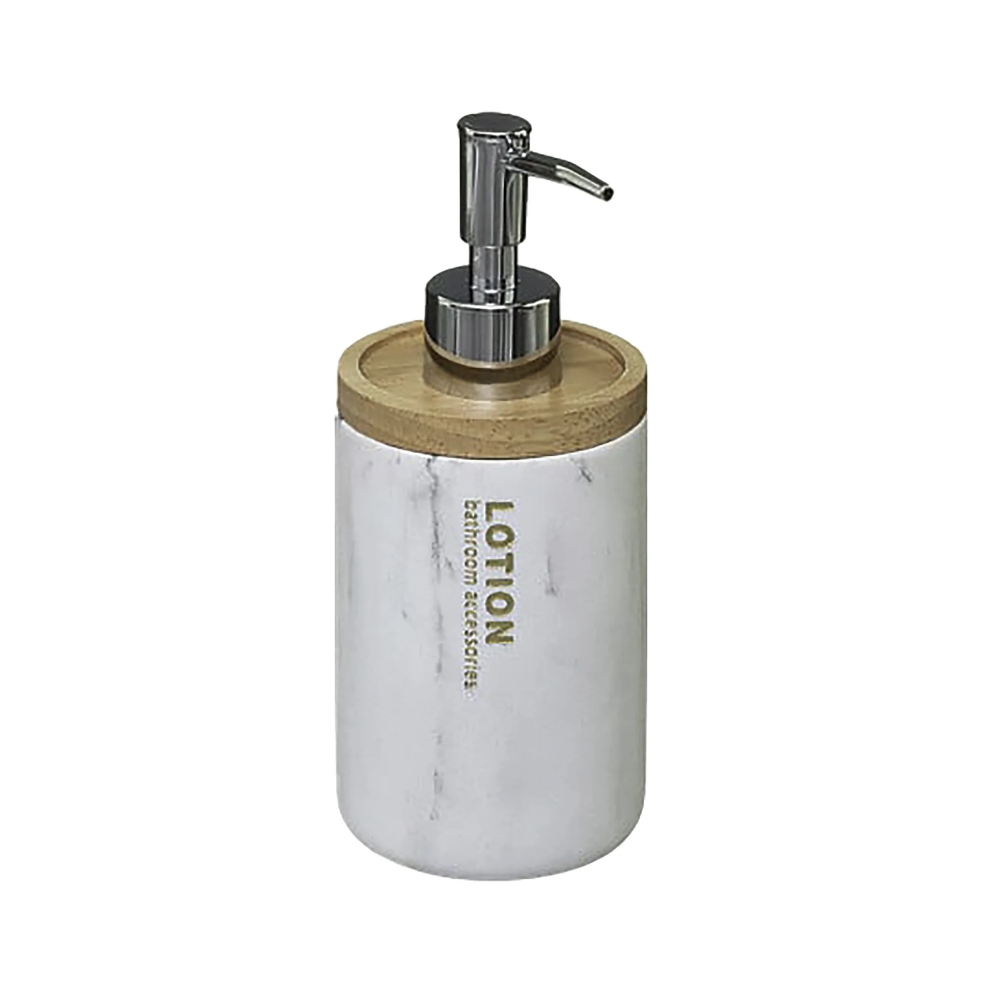 Distributeur à savon effet marbre blanc