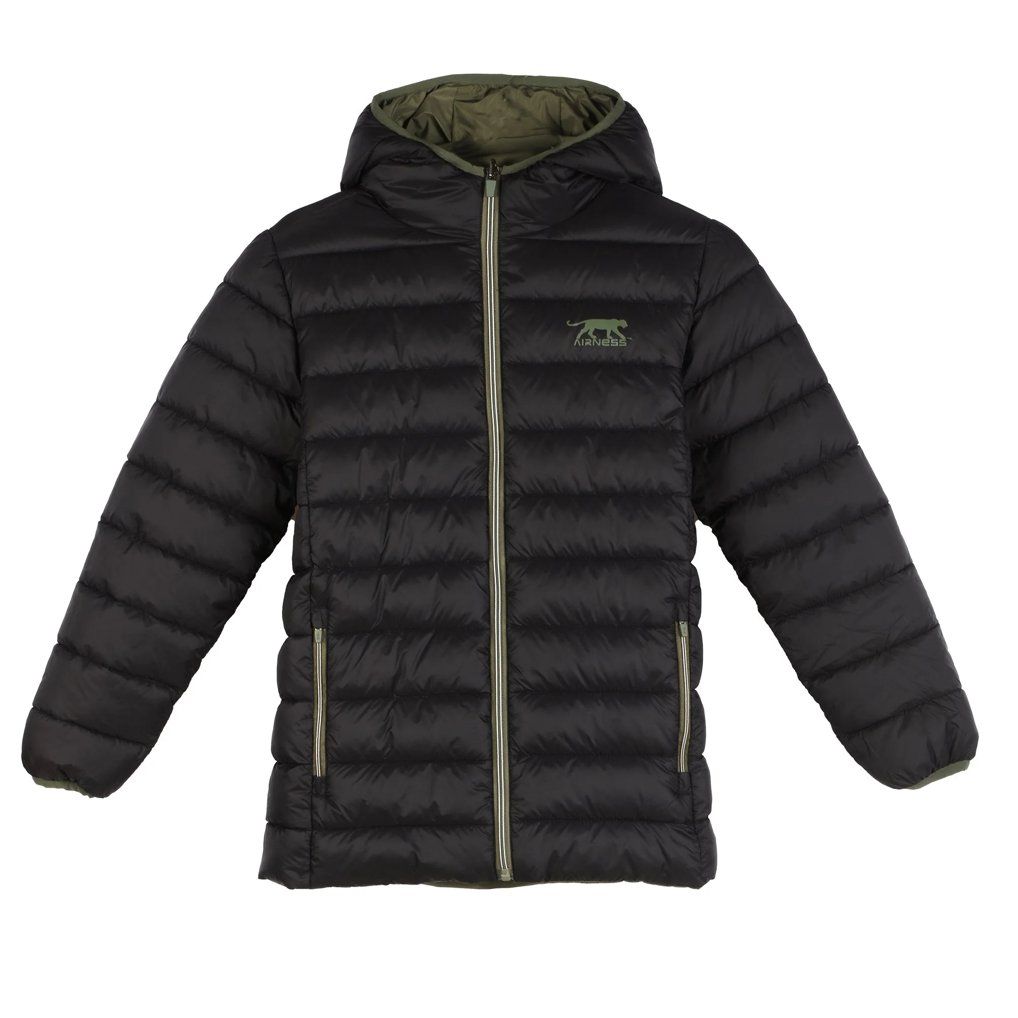 Doudoune réversible 8/14 ans - Kaki