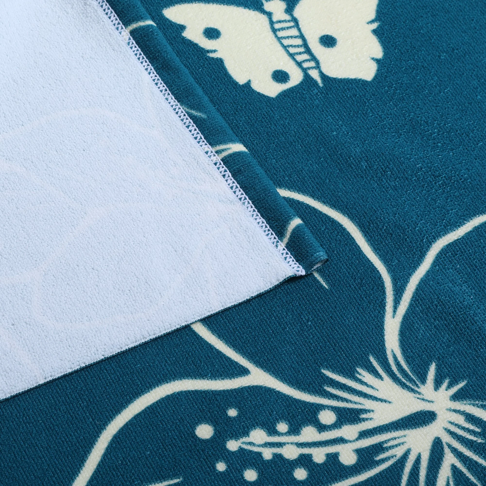 Drap de plage 90x170cm - Rose - Image 4