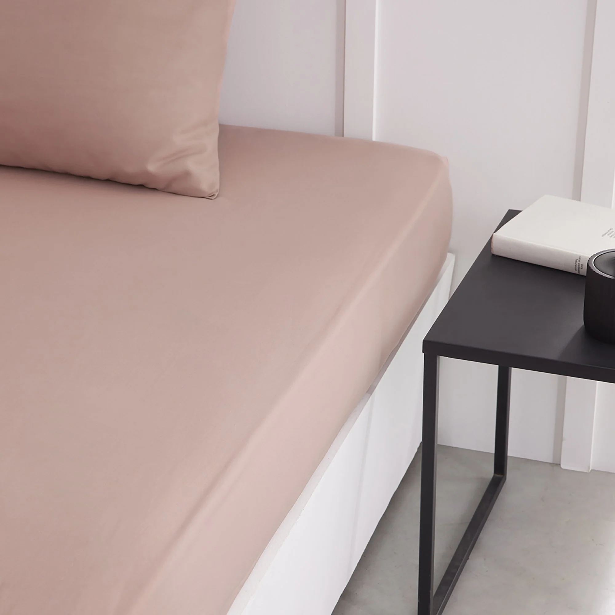 Drap housse tendance 57 fils - Gris - Image 2