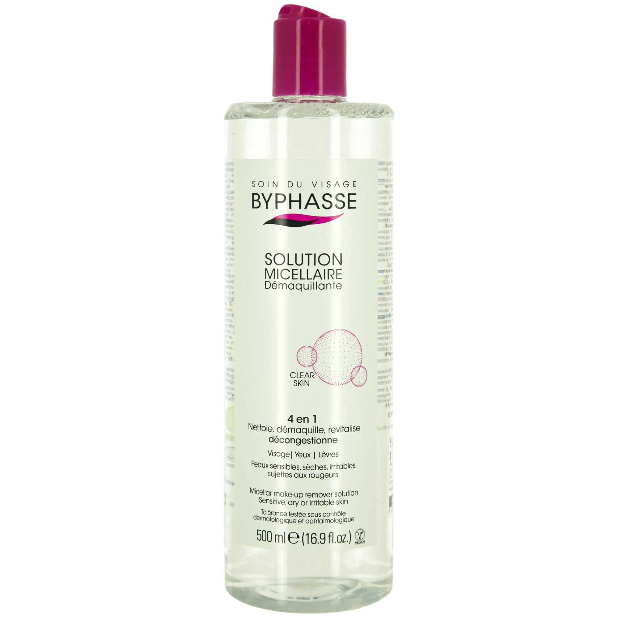 Eau micellaire démaquillante peaux sensibles
