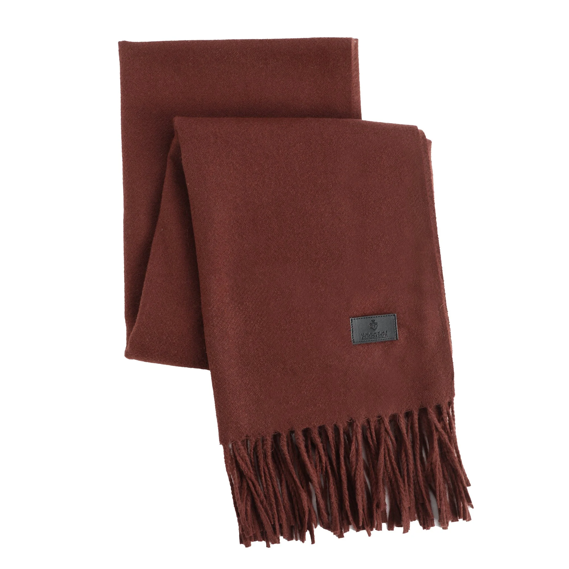 Echarpe en laine boîte - Gris foncé - Image 4