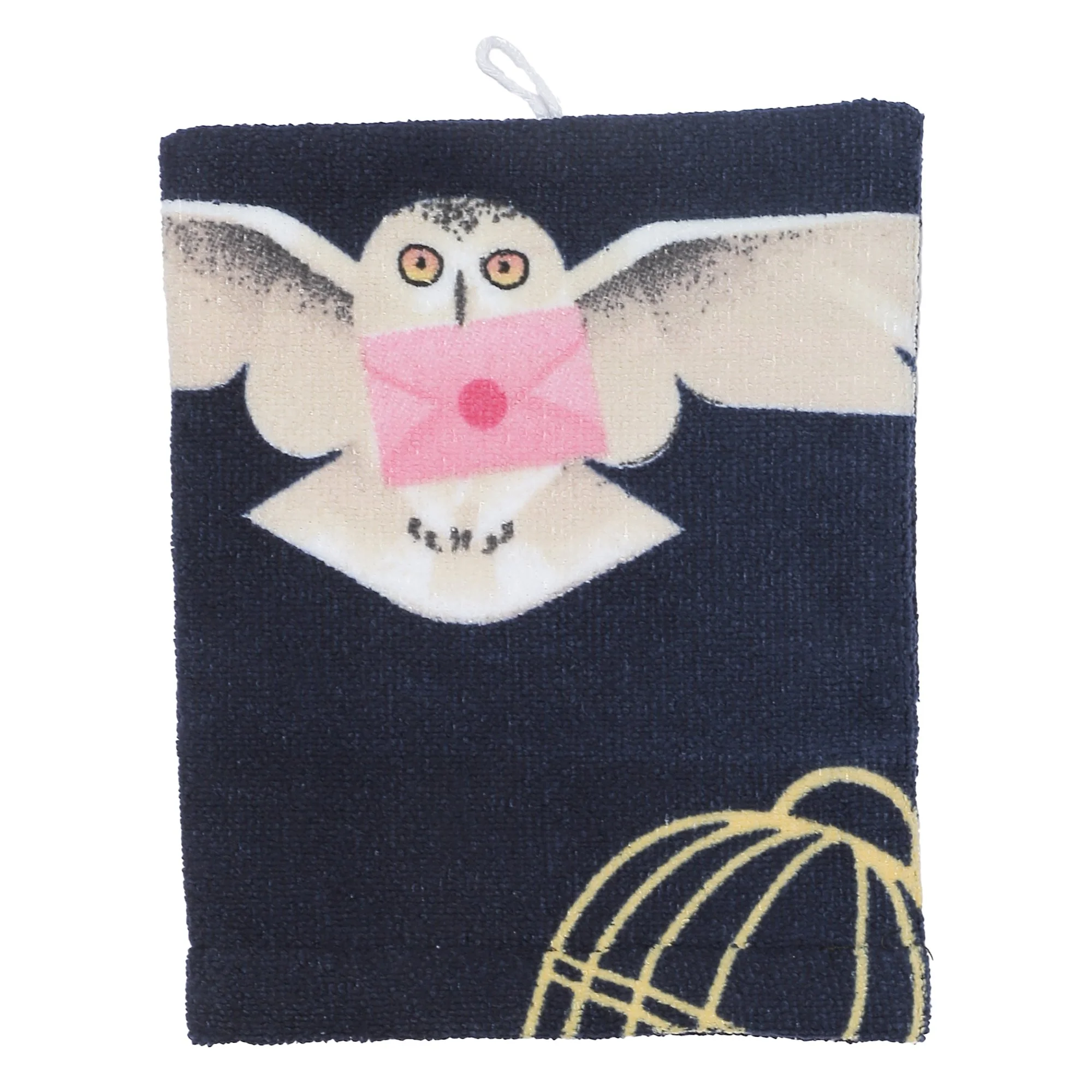 Ensemble de bain peignoir + serviette + gant  - Bleu foncé - Image 3