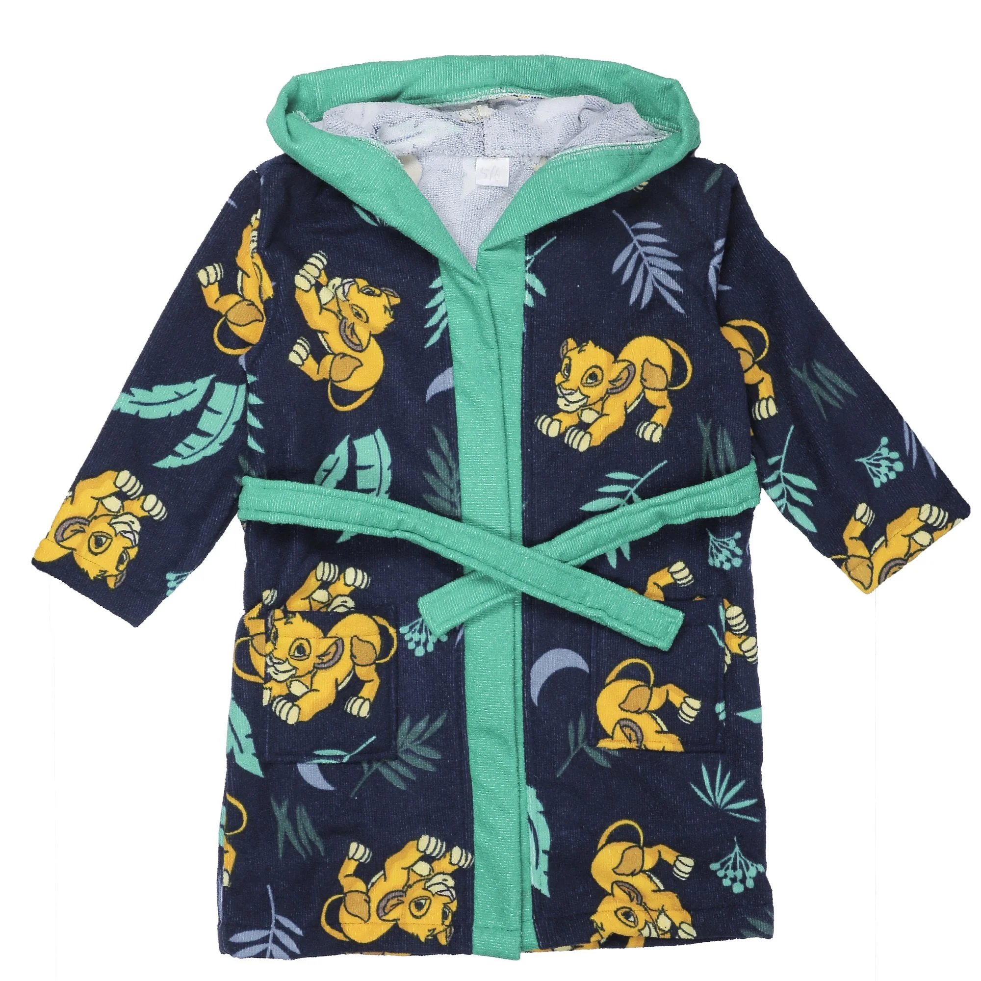 Ensemble de bain peignoir + serviette + gant  - Bleu foncé - Image 6