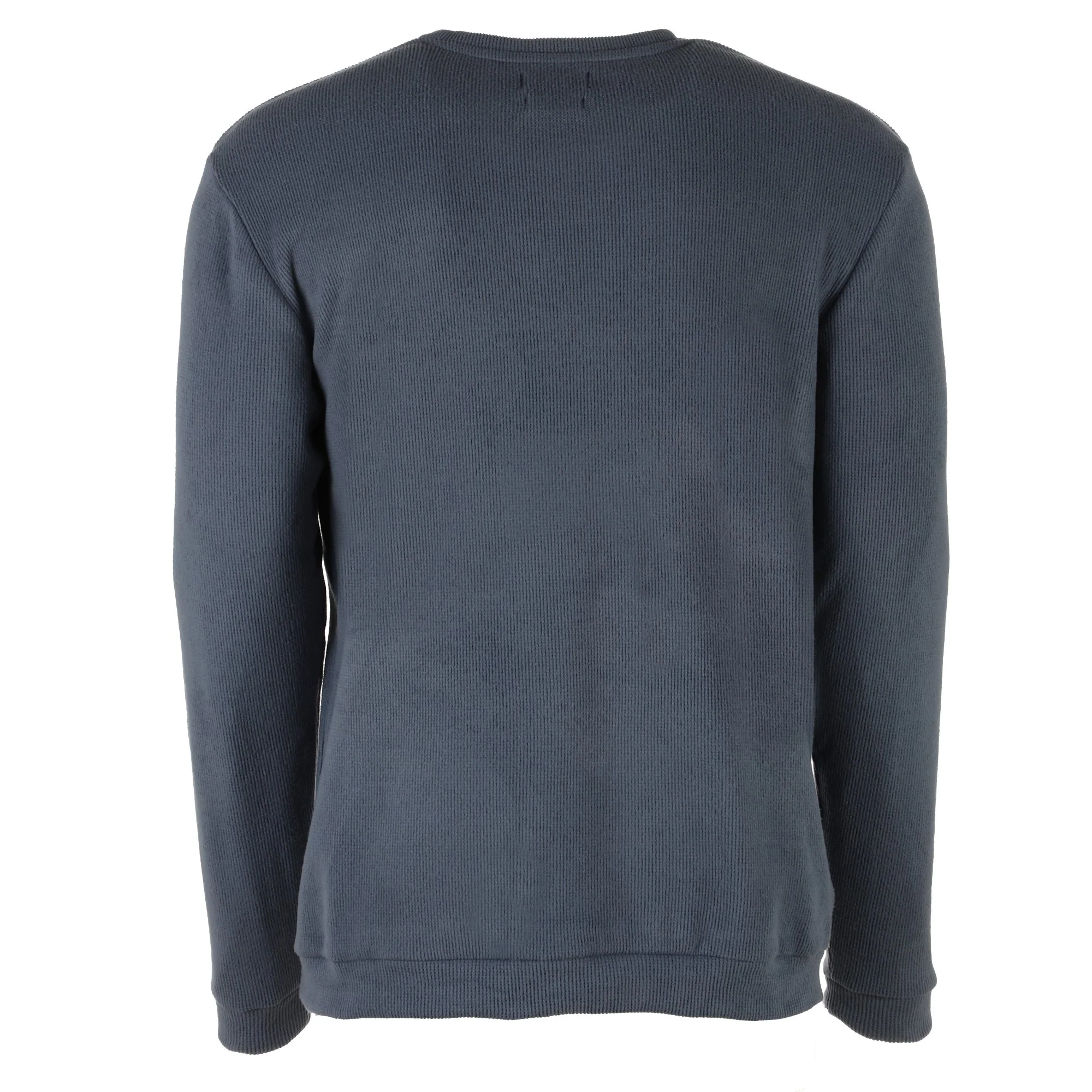 Ensemble de pyjama long texturé  - Bleu - Image 3
