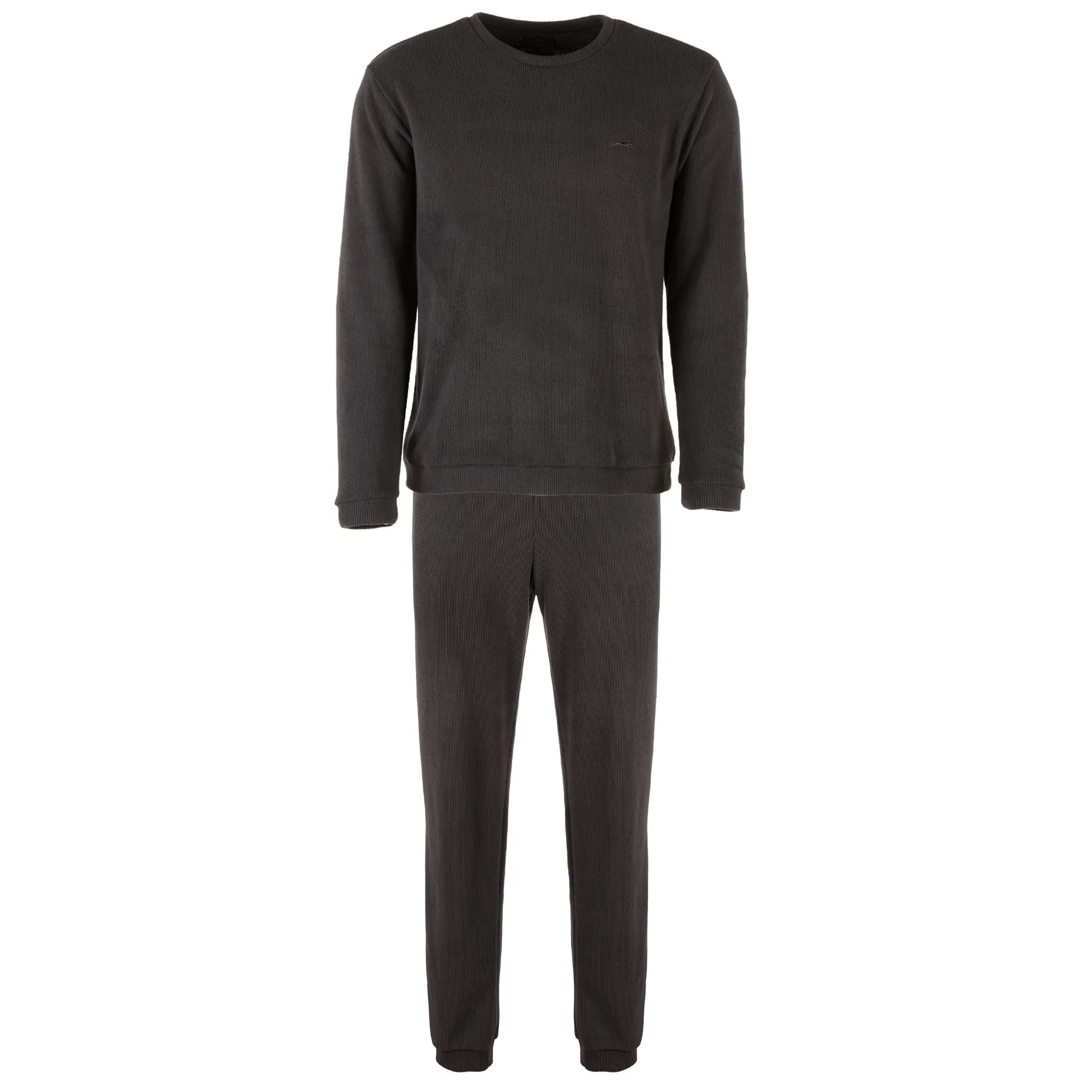 Ensemble de pyjama long texturé  - Gris