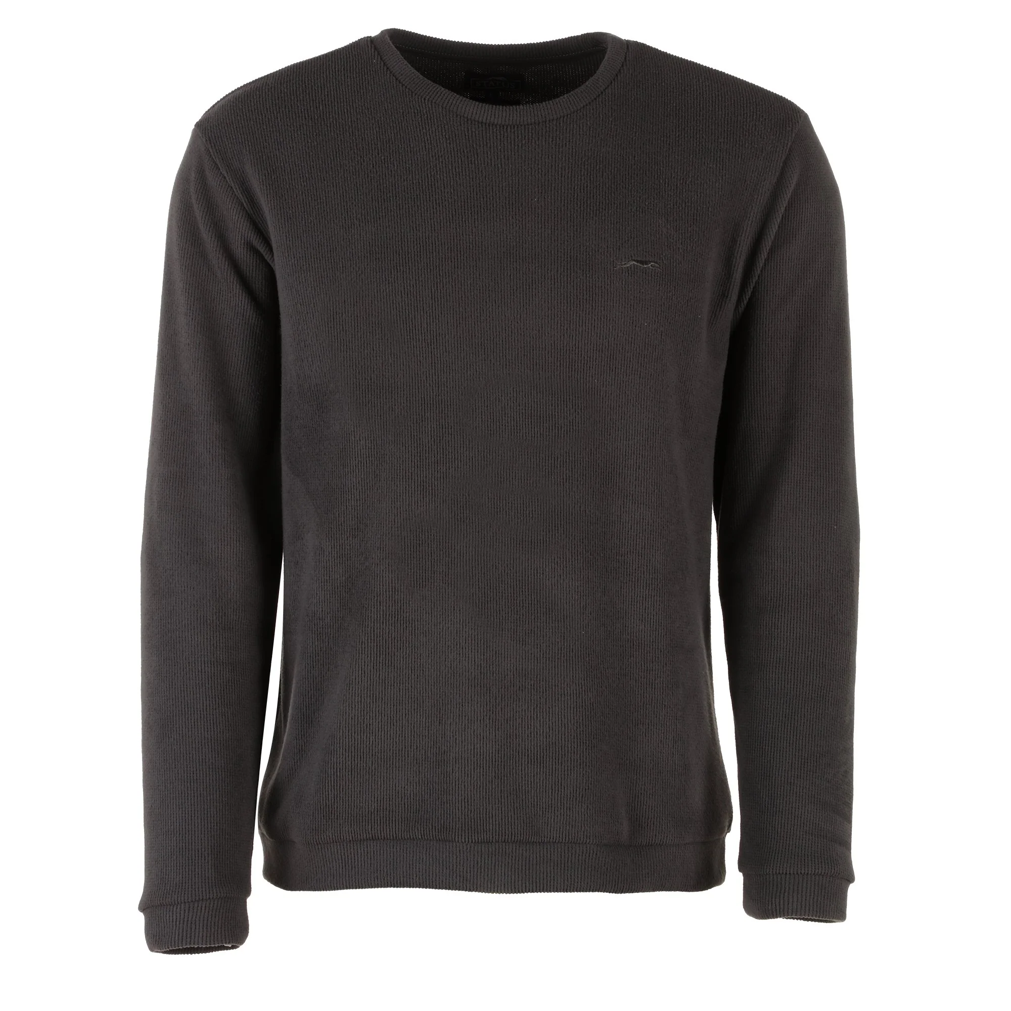 Ensemble de pyjama long texturé  - Gris - Image 2