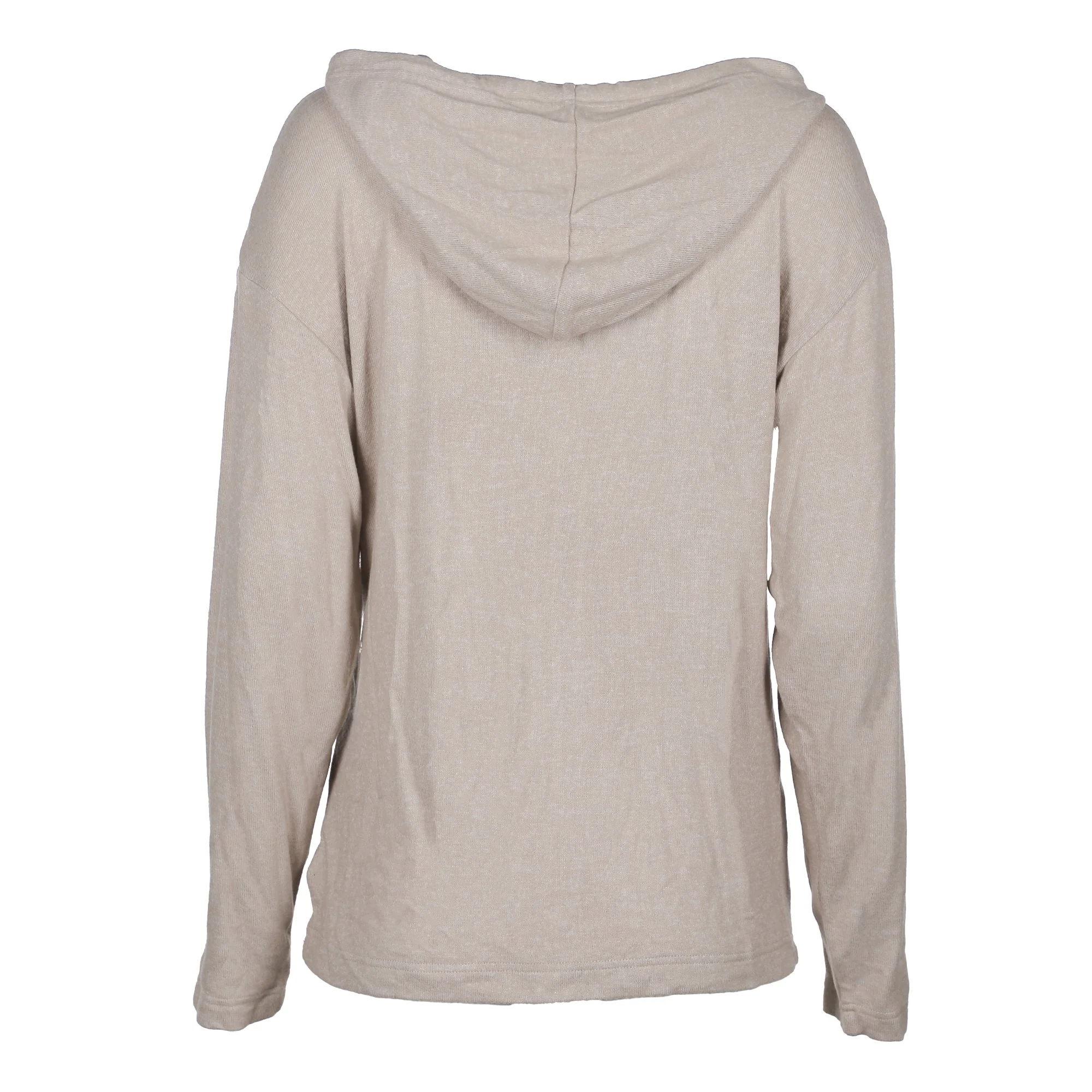 Ensemble haut avec capuche et bas évasé - Beige - Image 3