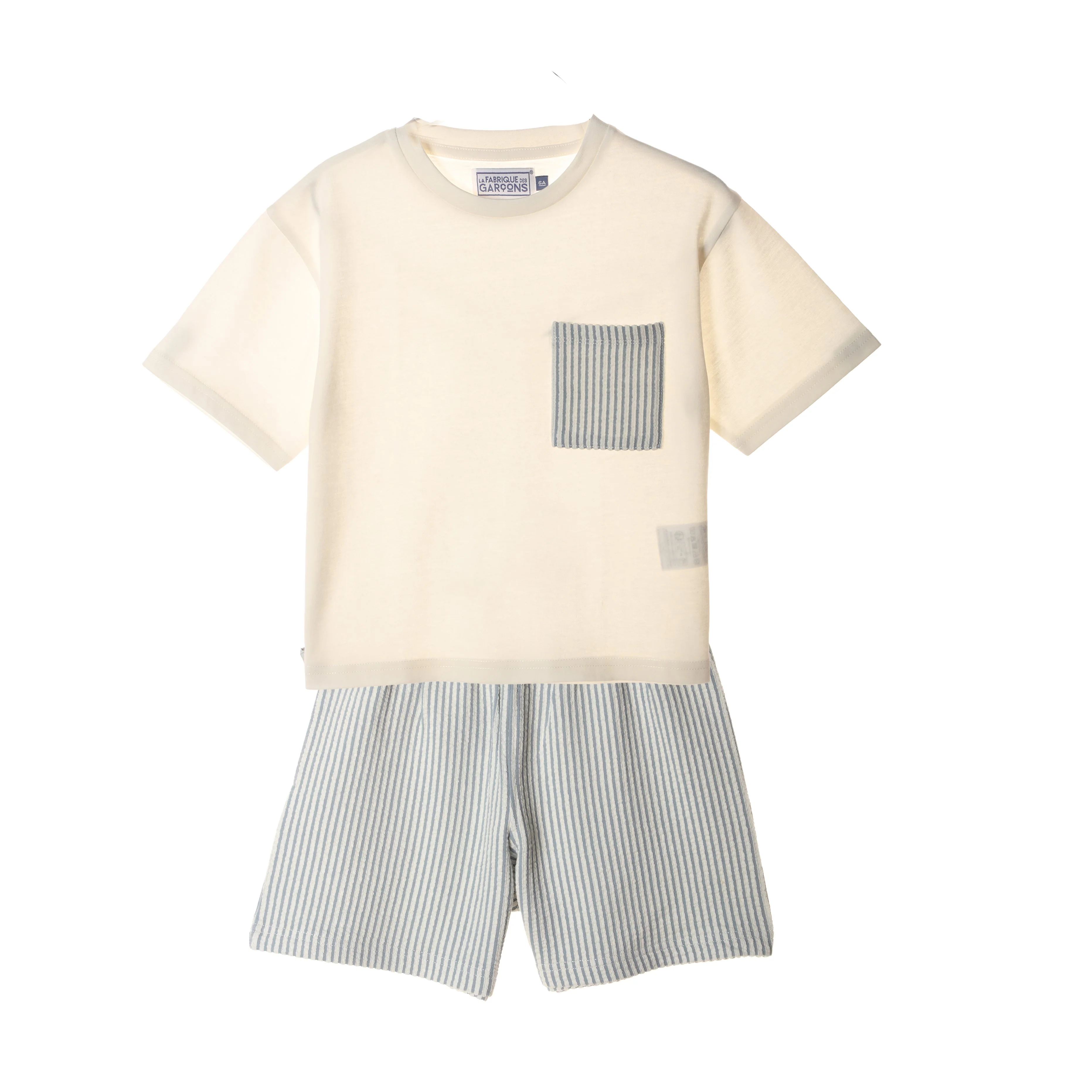 Ensemble pyjama haut et short - Bleu