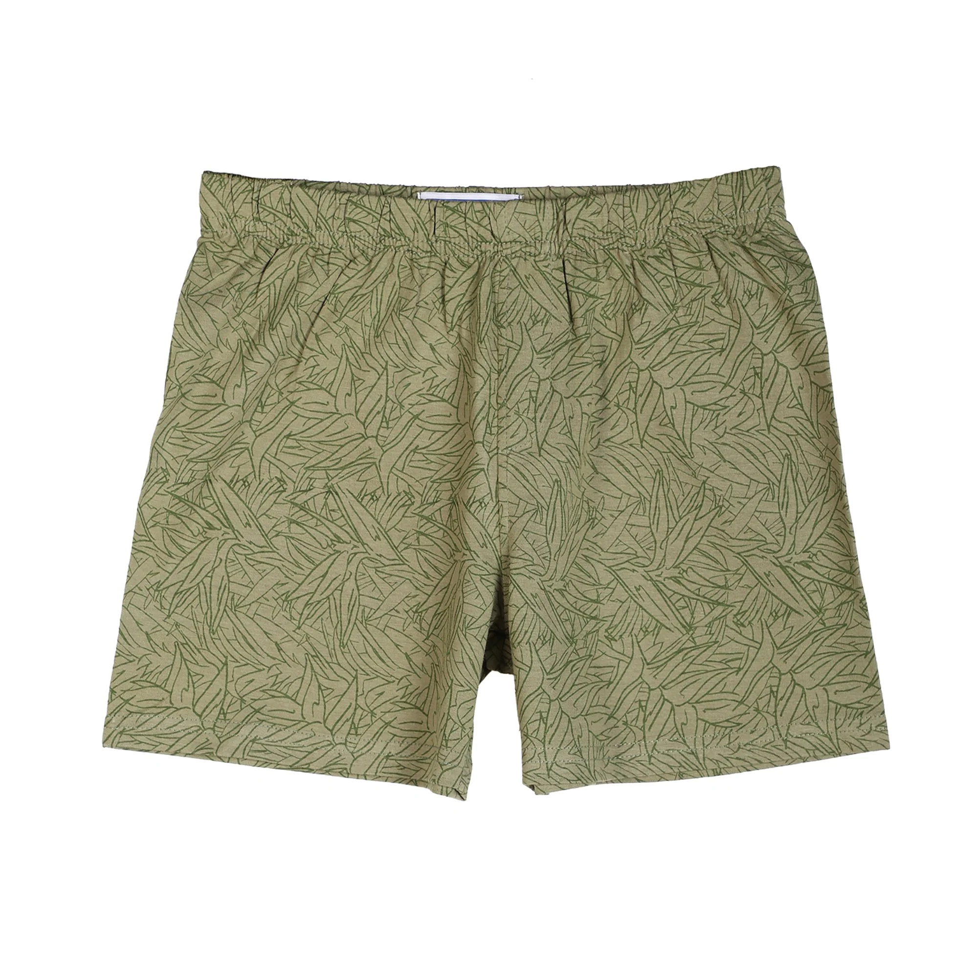 Ensemble pyjama haut et short  - Kaki - Image 3