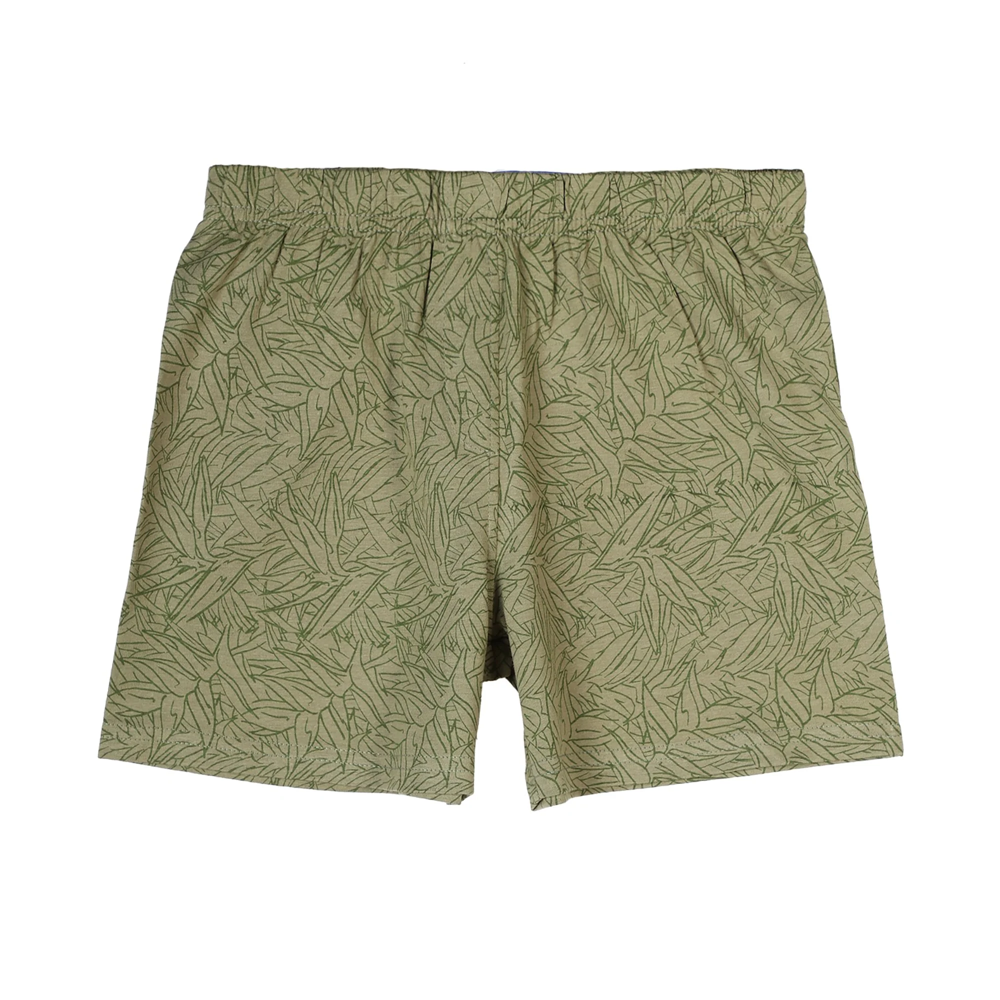 Ensemble pyjama haut et short  - Kaki - Image 4