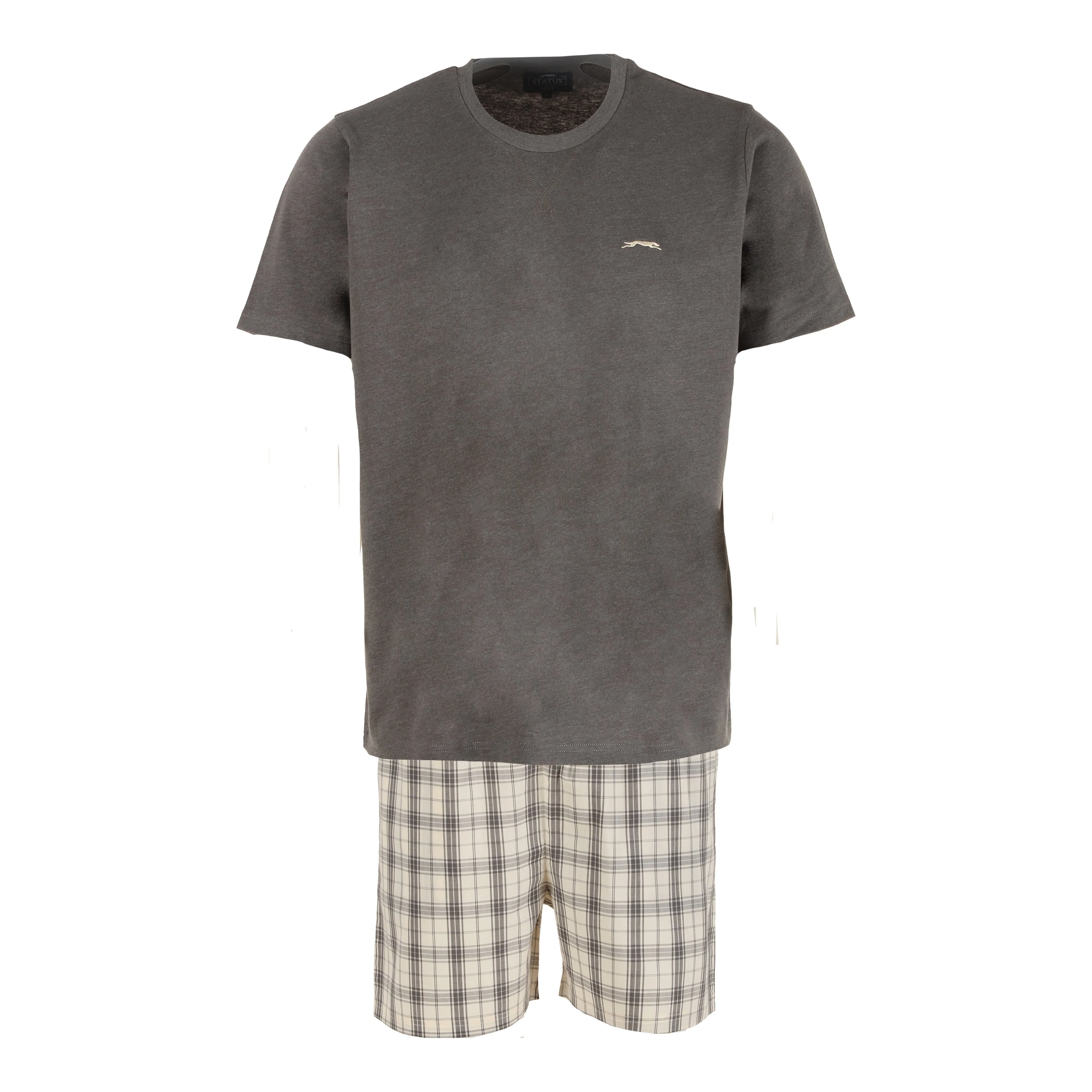 Ensemble pyjama popeline - Gris foncé