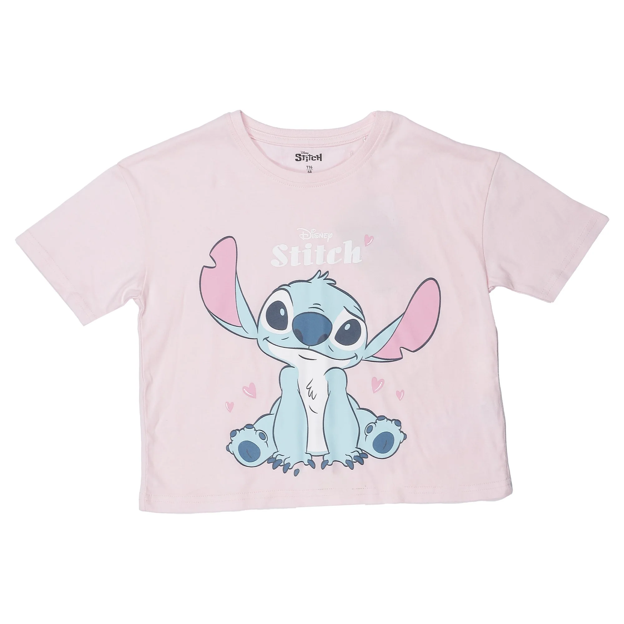 Ensemble Tee-shirt manches courtes + short Stitch 2-8 ans - Violet - Image 3
