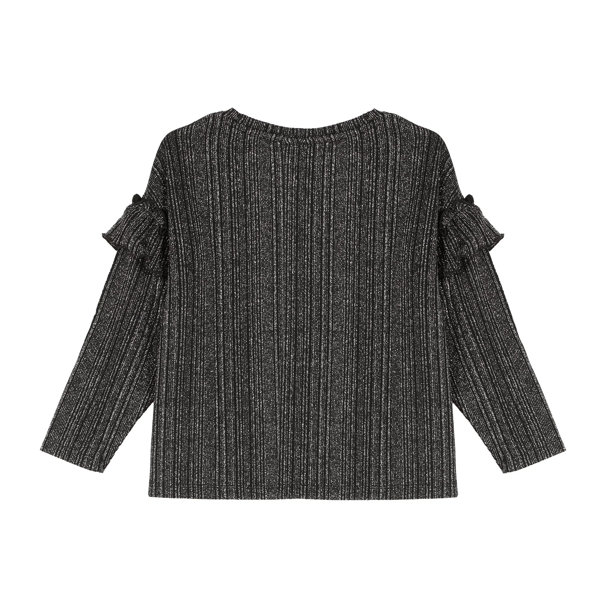 Ensemble tee-shirt manches longues et legging flare 3-12 ans - Noir - Image 2