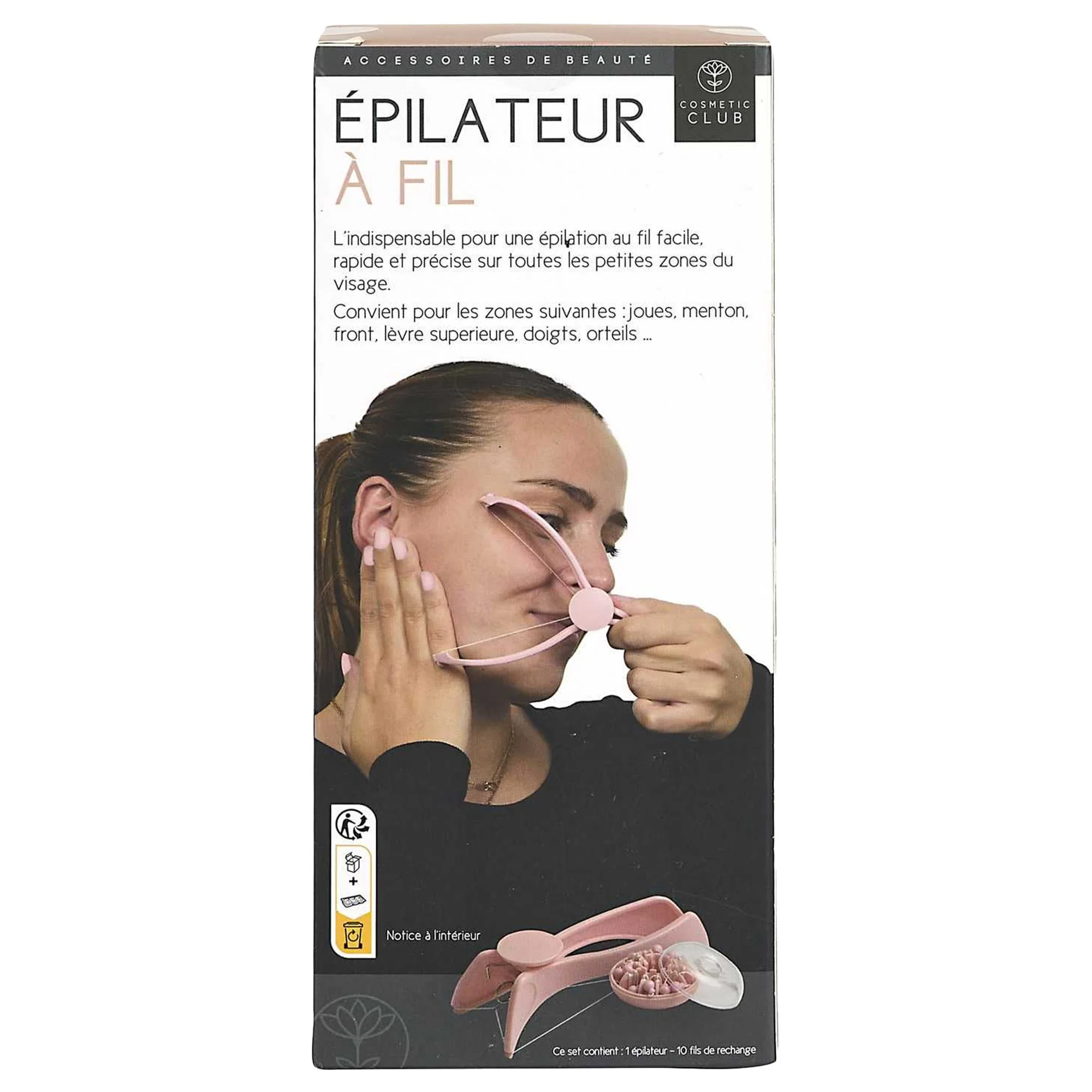 Epilateur pour le visage au fil