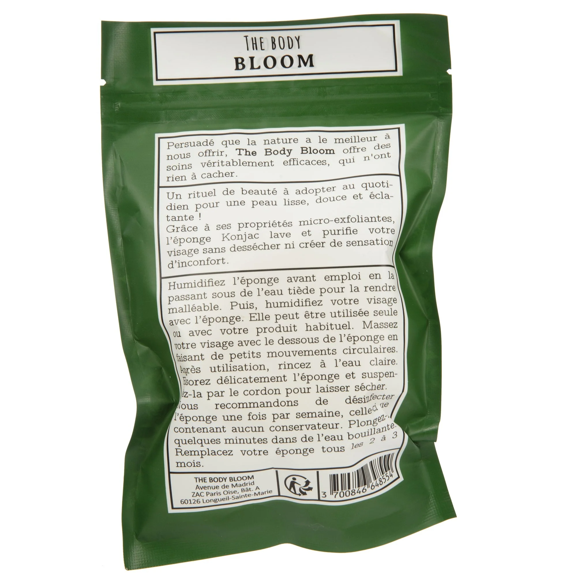 Éponge Konjac blanche - Image 3