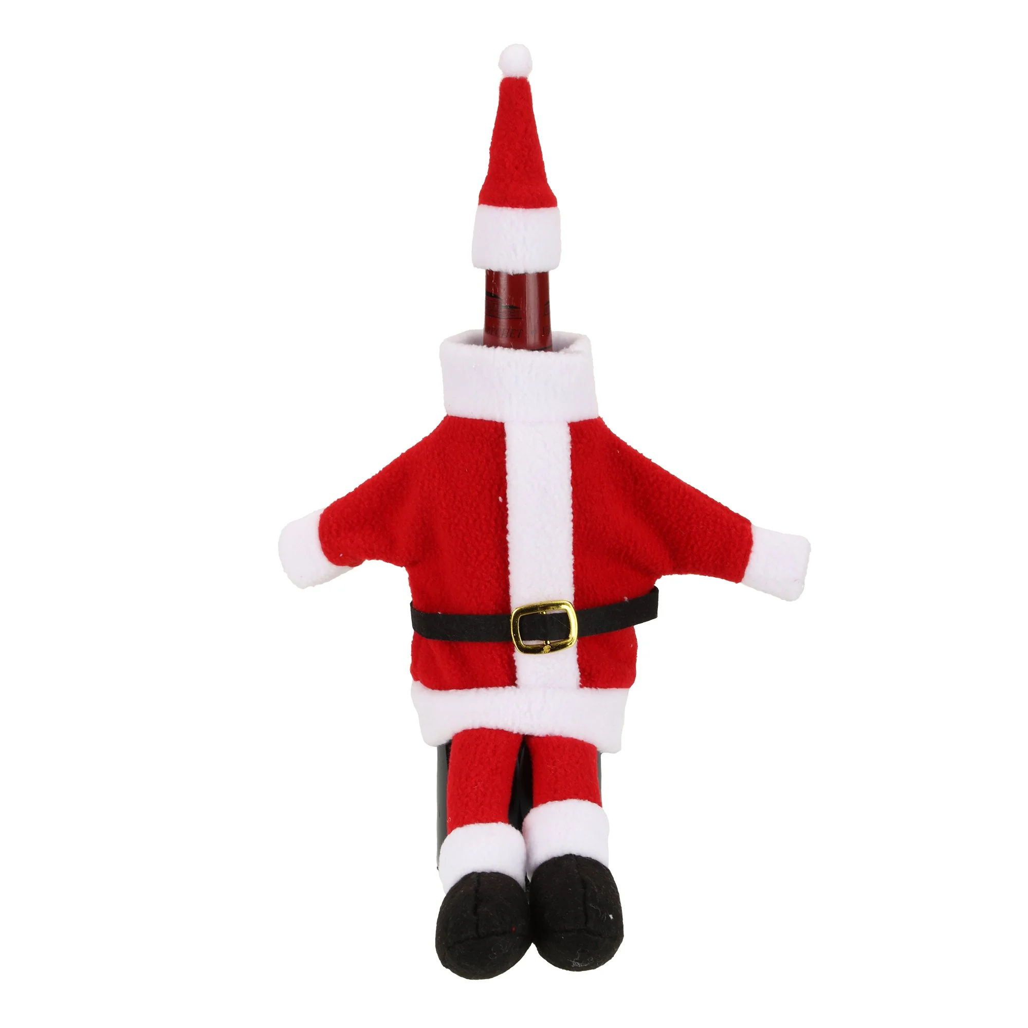 Etui à bouteille Père Noël + tire bouchon - Image 2