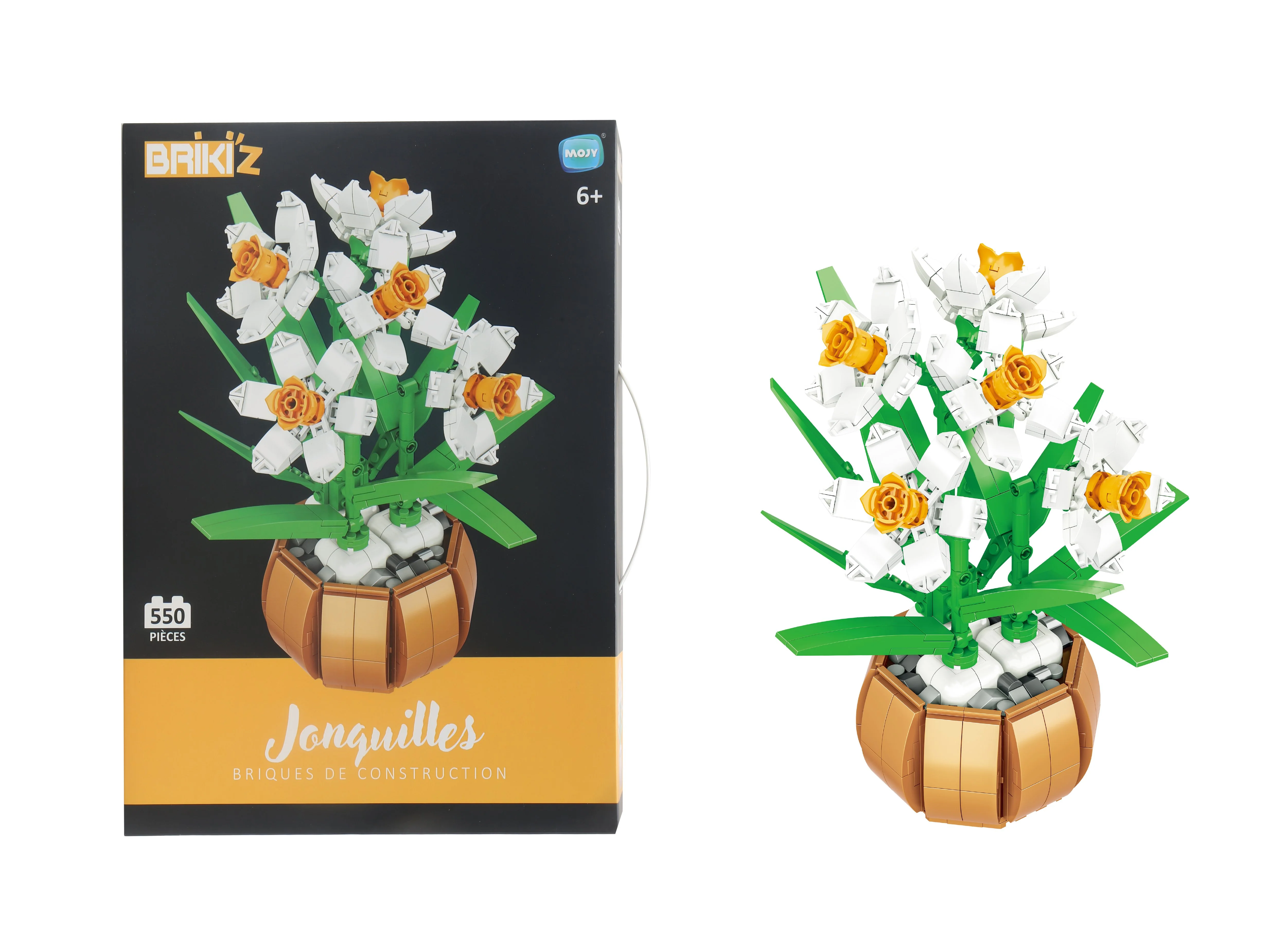 Kit de construction floral 550 pièces  - Blanc