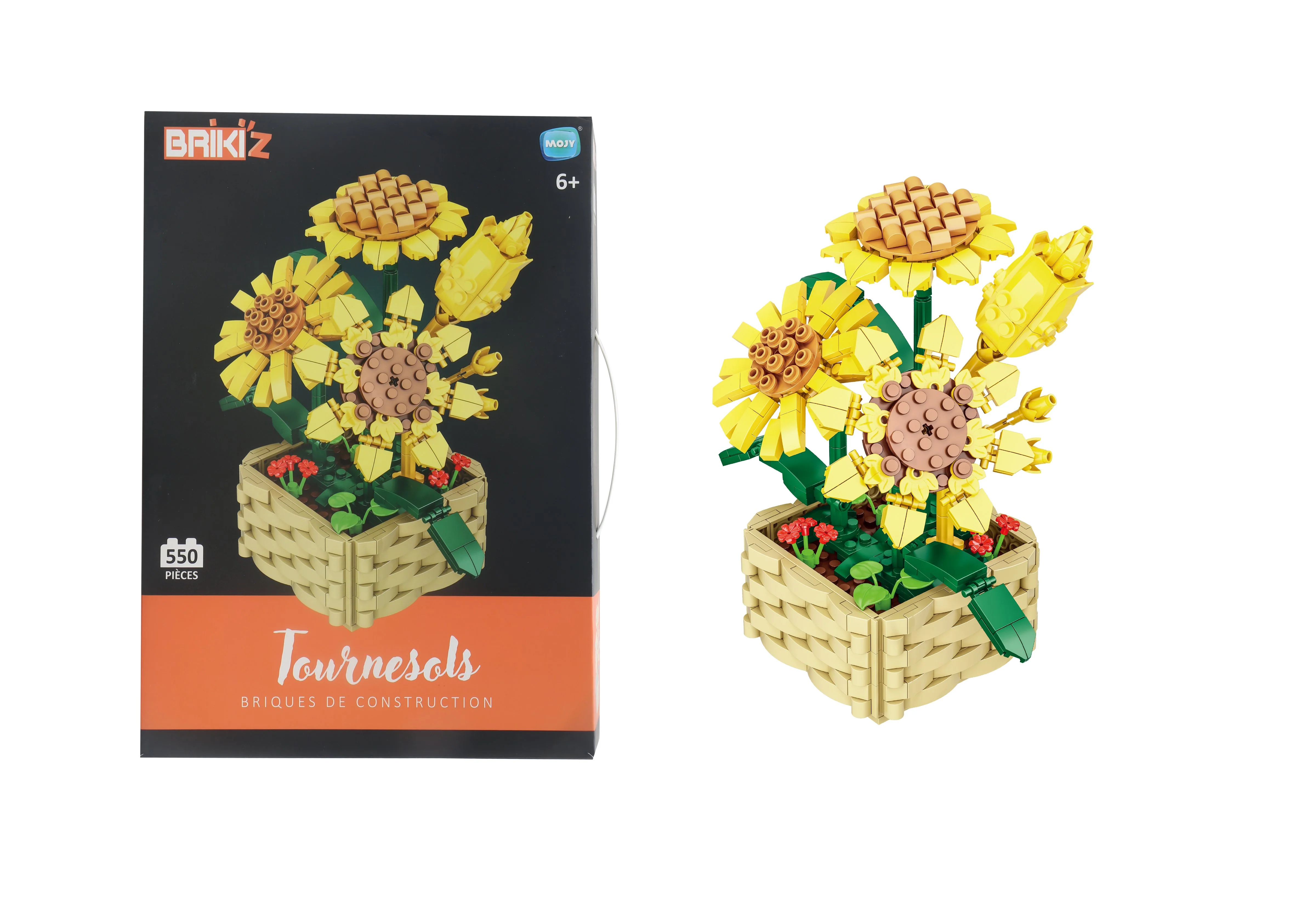 Kit de construction floral 550 pièces  - Jaune