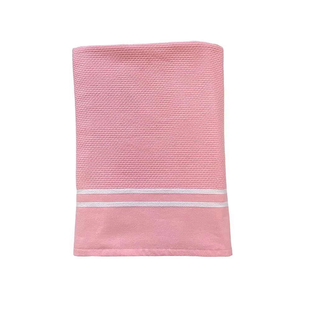 Foutah de plage dos éponge 90x170cm - Rose