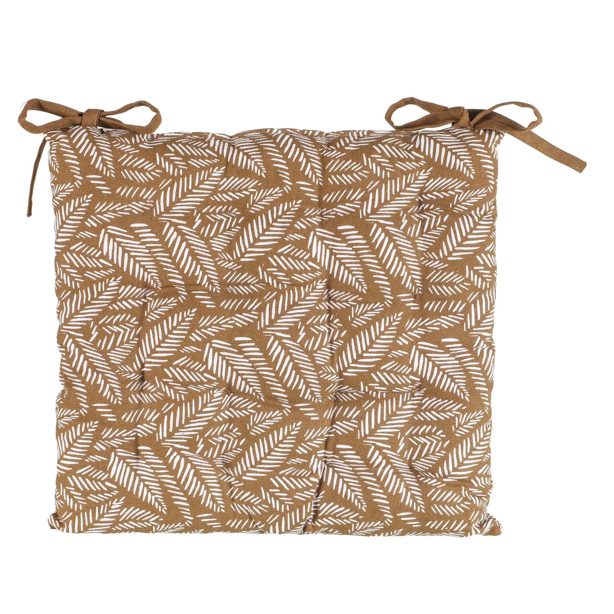 Galette de chaise feuillage 38x38cm
