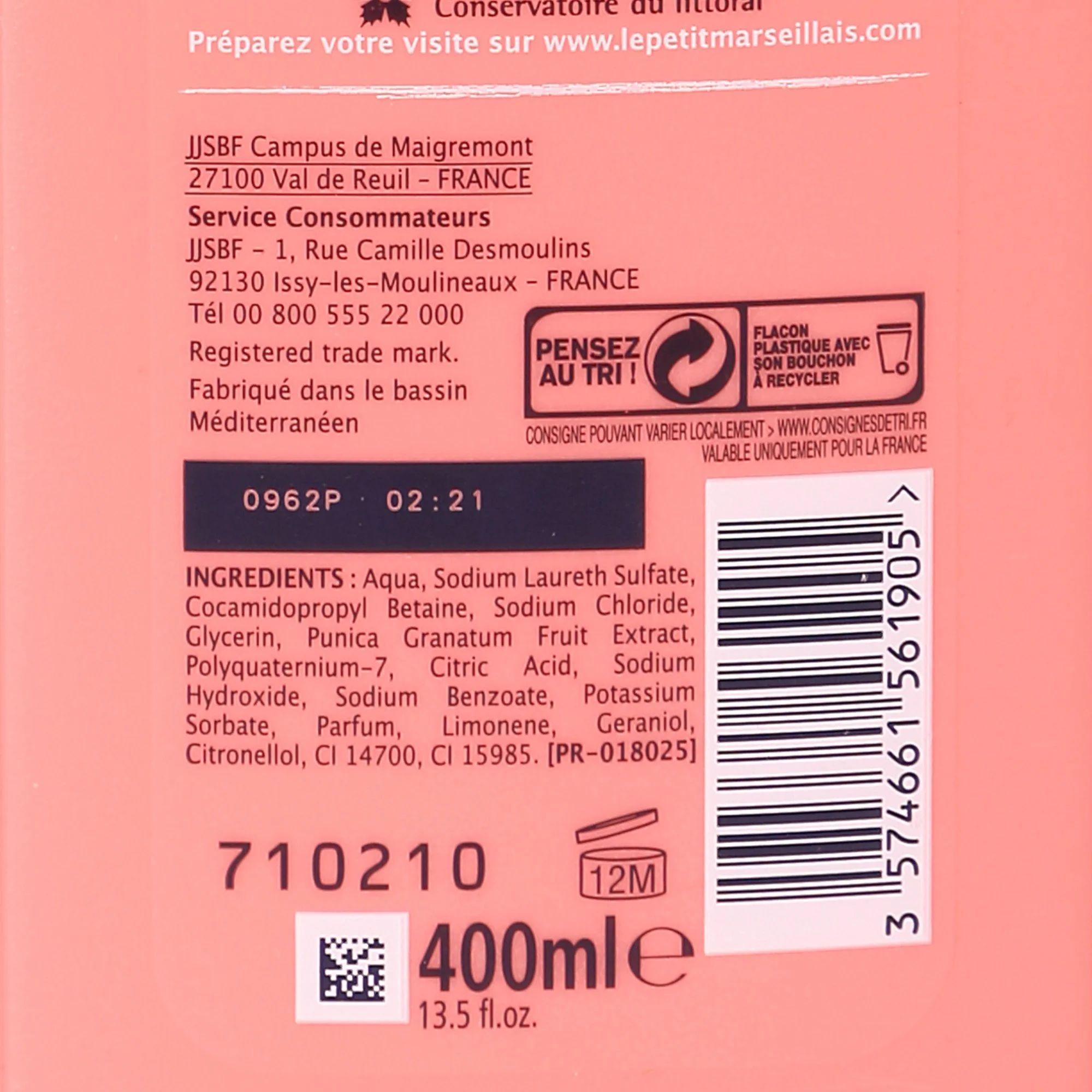 Gel douche BIO grenade de méditerranée - Image 2