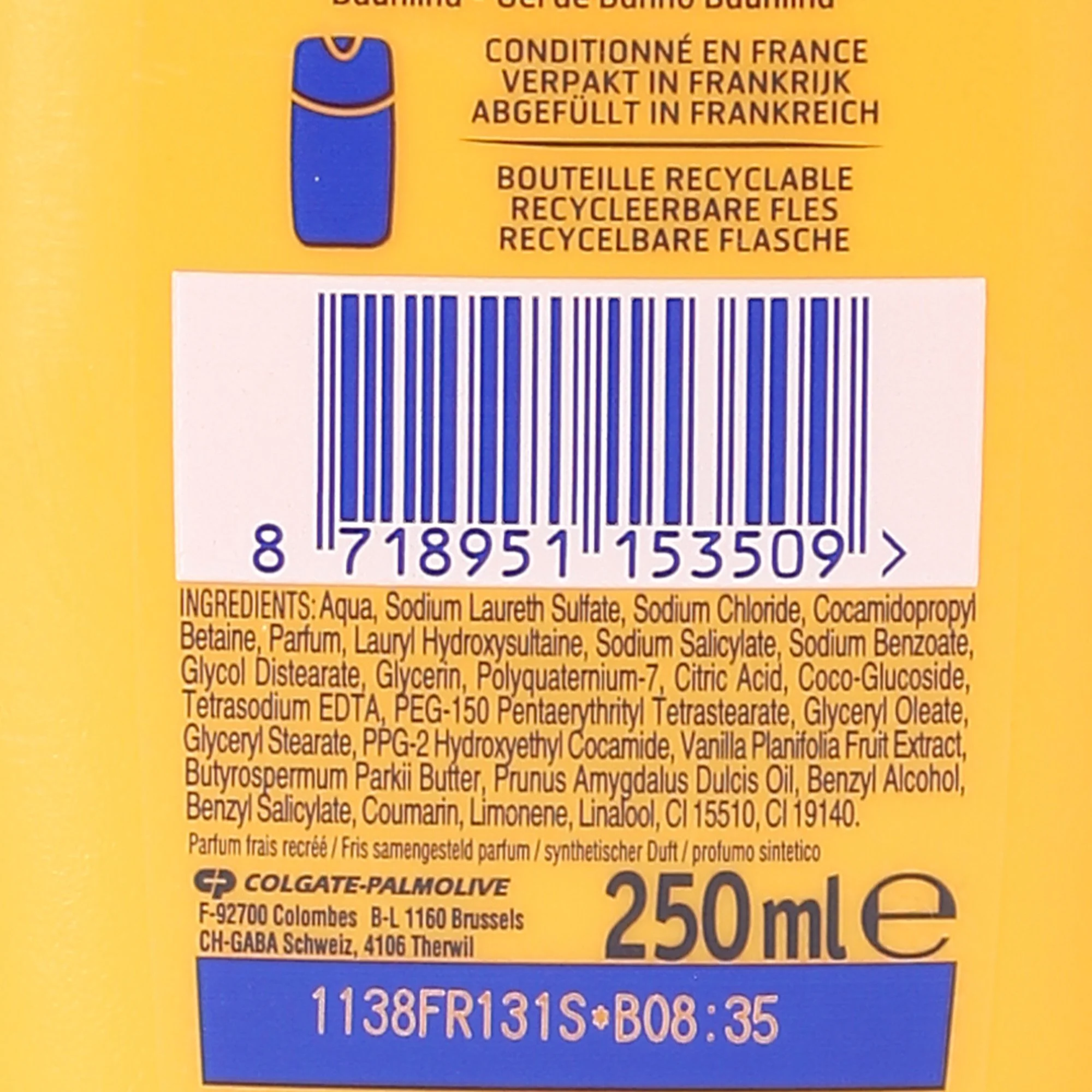 GEL DOUCHE LAIT DE VANILLE GOURMANDE - Image 2