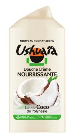 Gel douche nourrissant au lait de coco de Polynésie