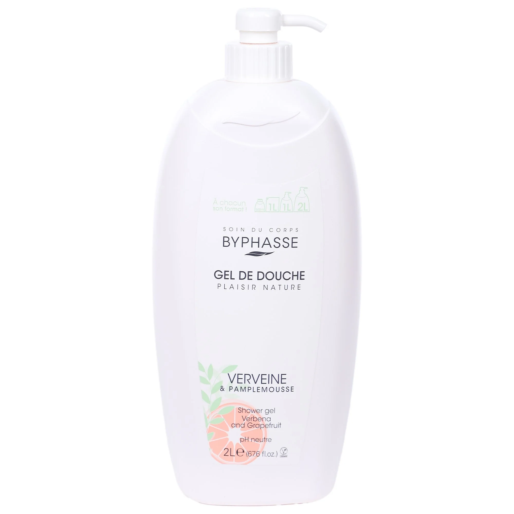 Gel douche plaisir nature verveine pamplemousse