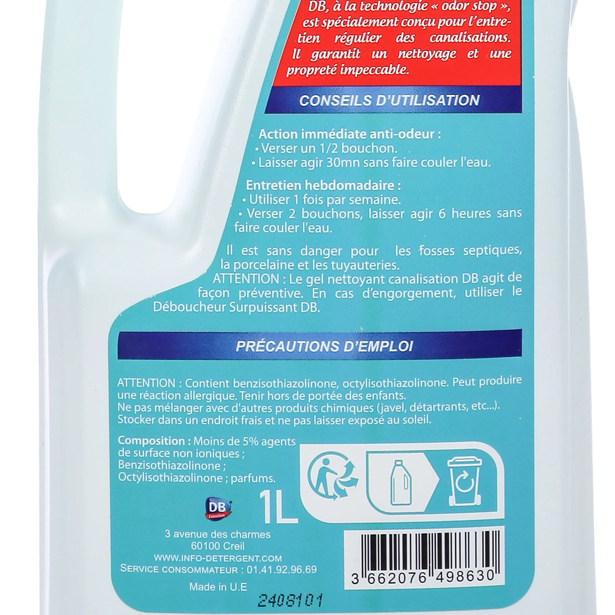 Gel nettoyant canalisation - Image 3