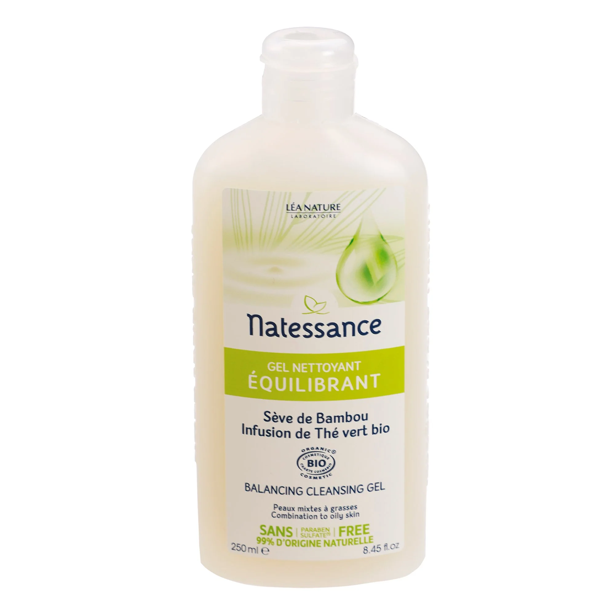 Gel nettoyant équilibrant bambou et thé vert bio