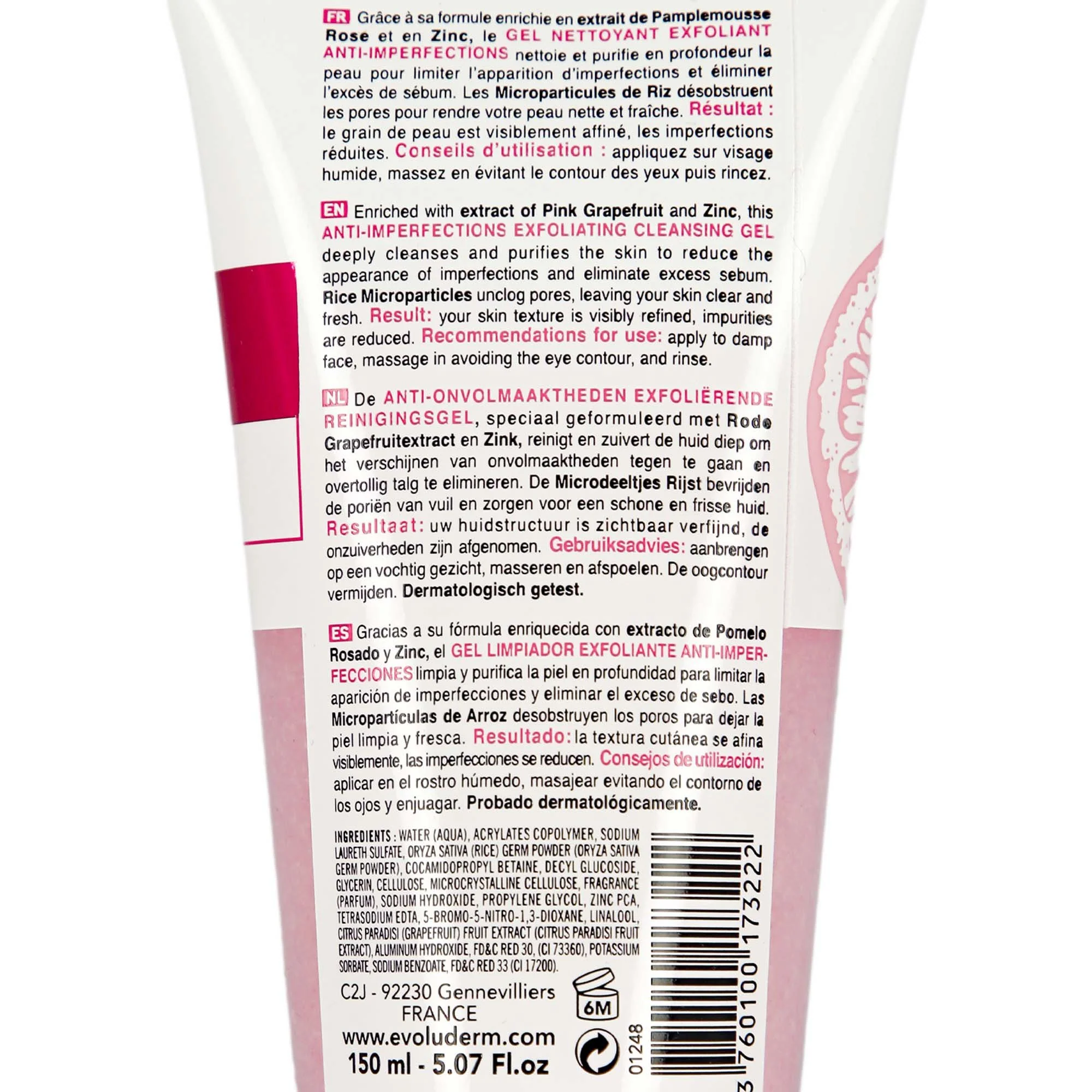 Gel nettoyant exfoliant pamplemousse rose - Image 3