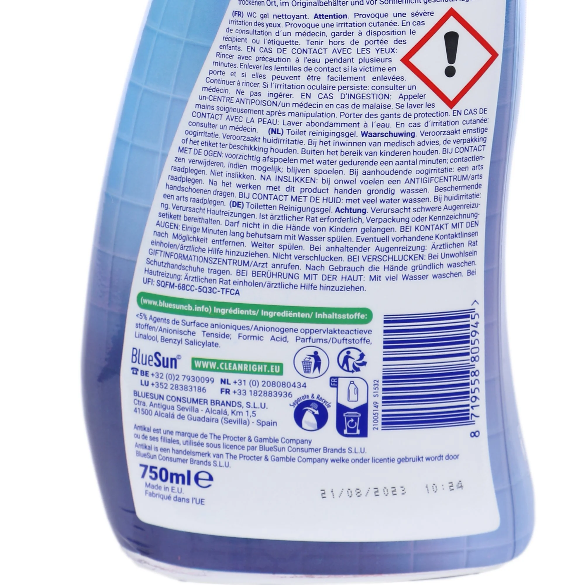 Gel nettoyant WC anticalcaire - Image 3