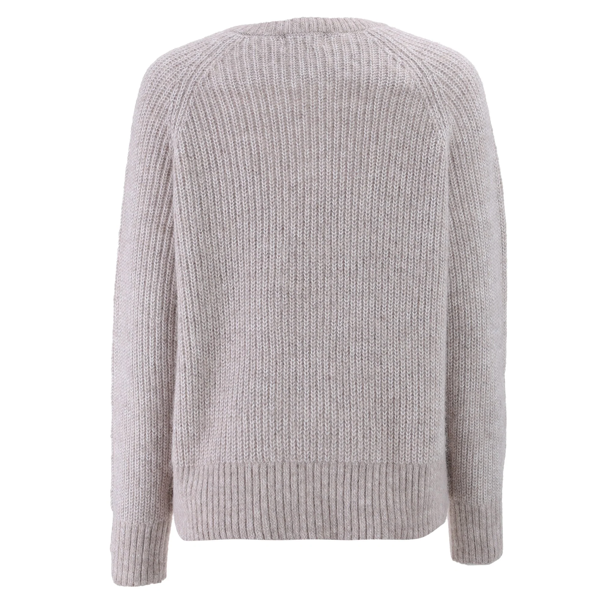 Gilet col rond - Beige - Image 2