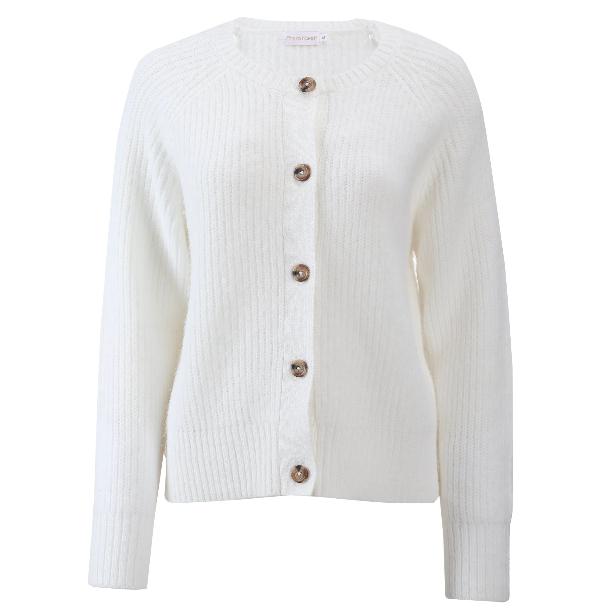Gilet col rond - Blanc