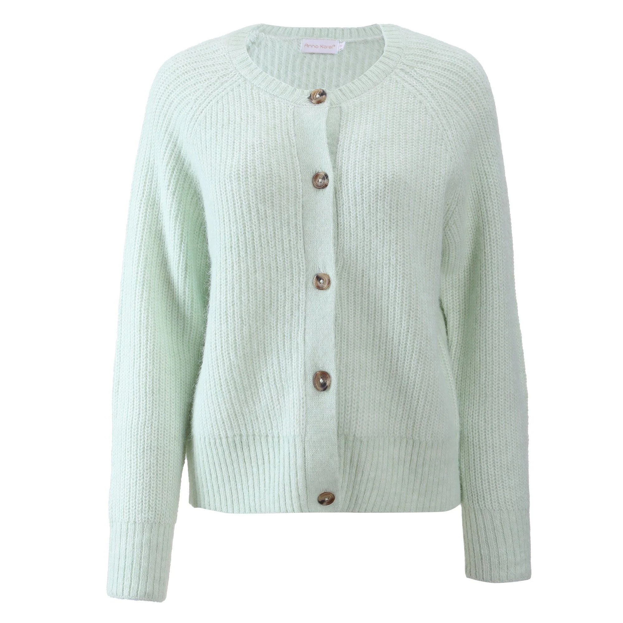 Gilet col rond - Vert