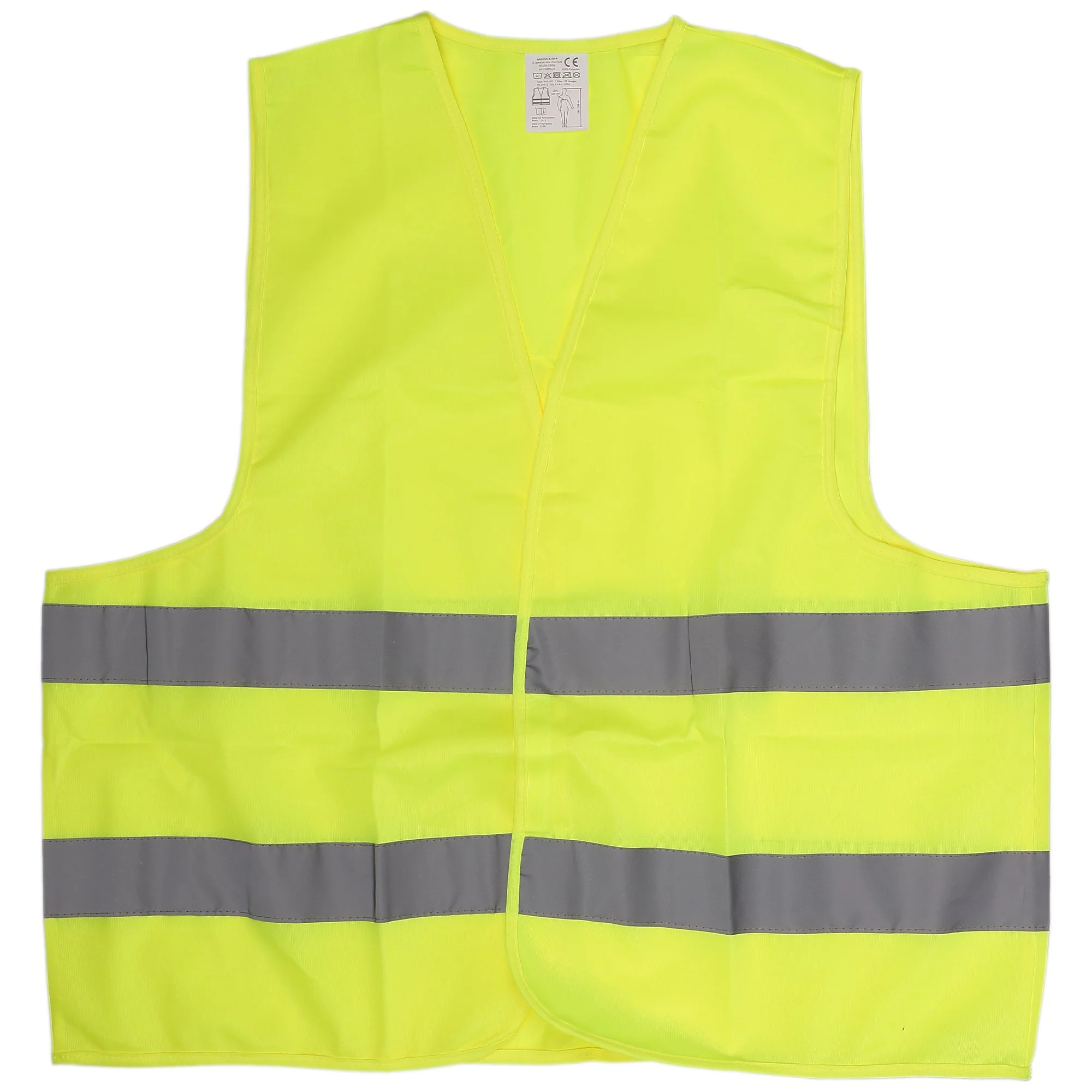 Gilet de sécurité adulte jaune - Image 2