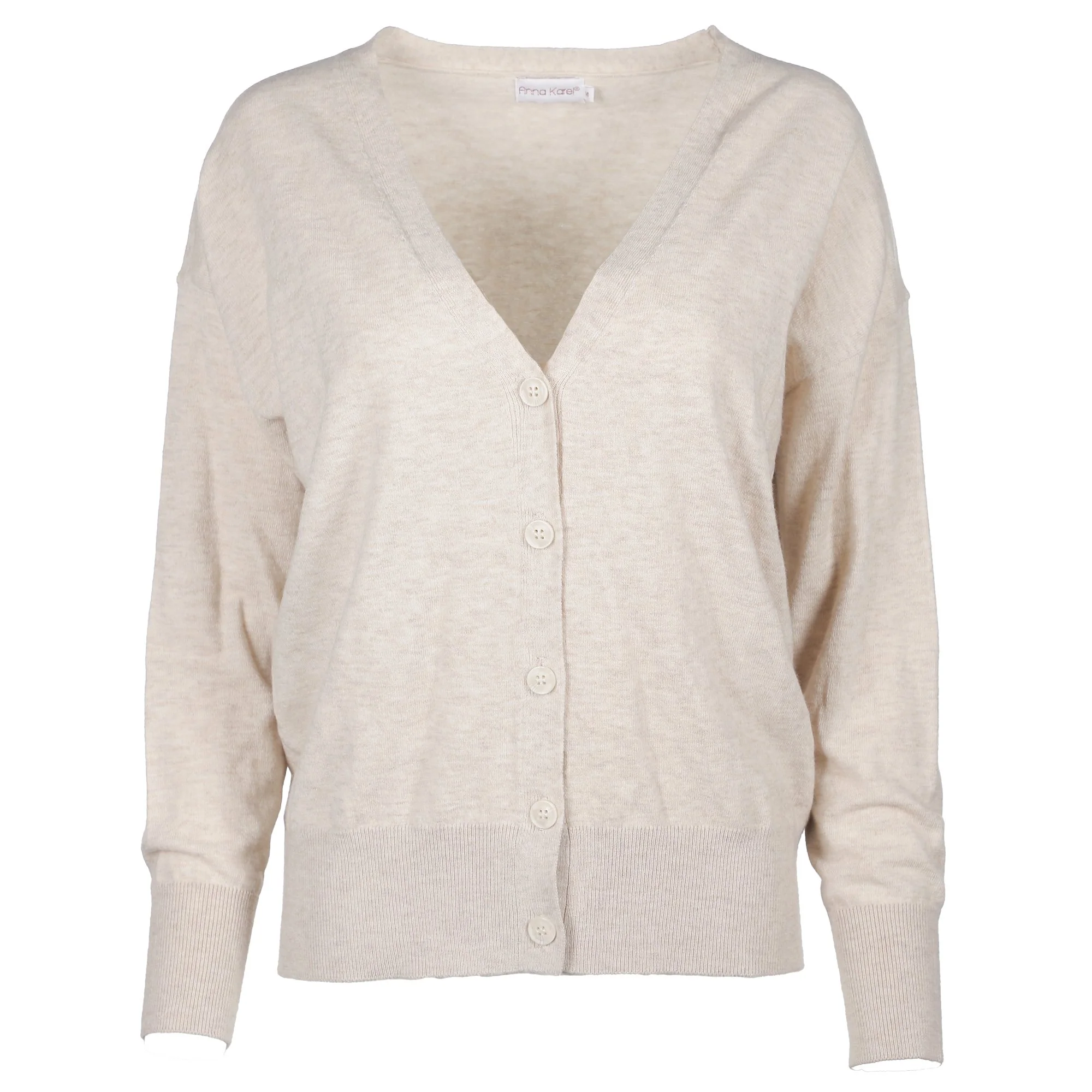 Gilet loose en maille  - Beige