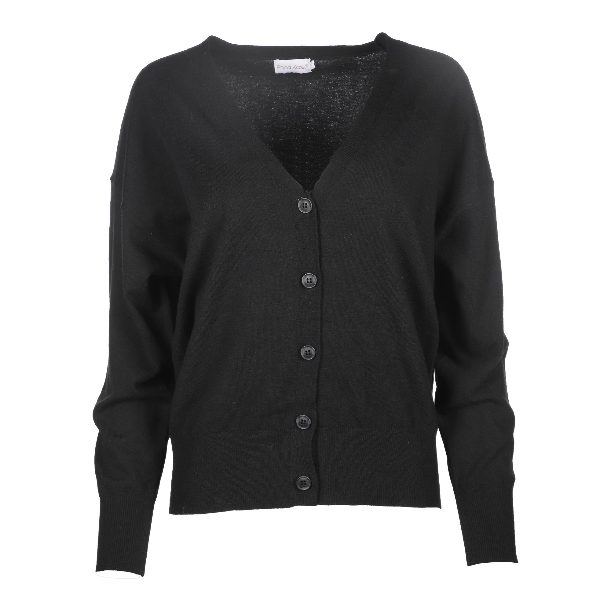 Gilet loose en maille  - Noir