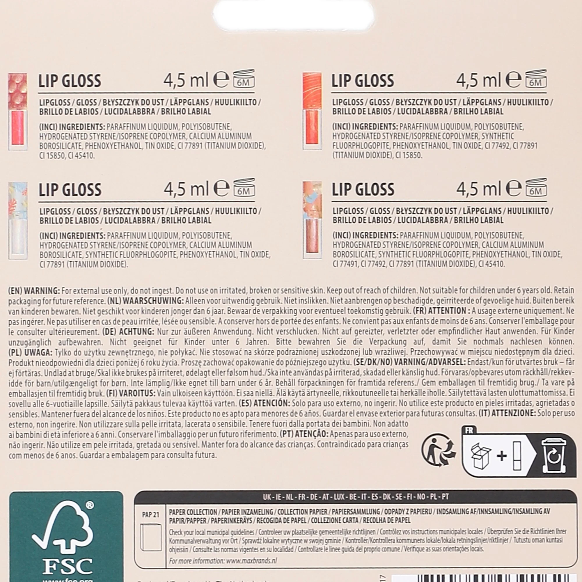 Gloss à lèvres 4 couleurs - Image 4