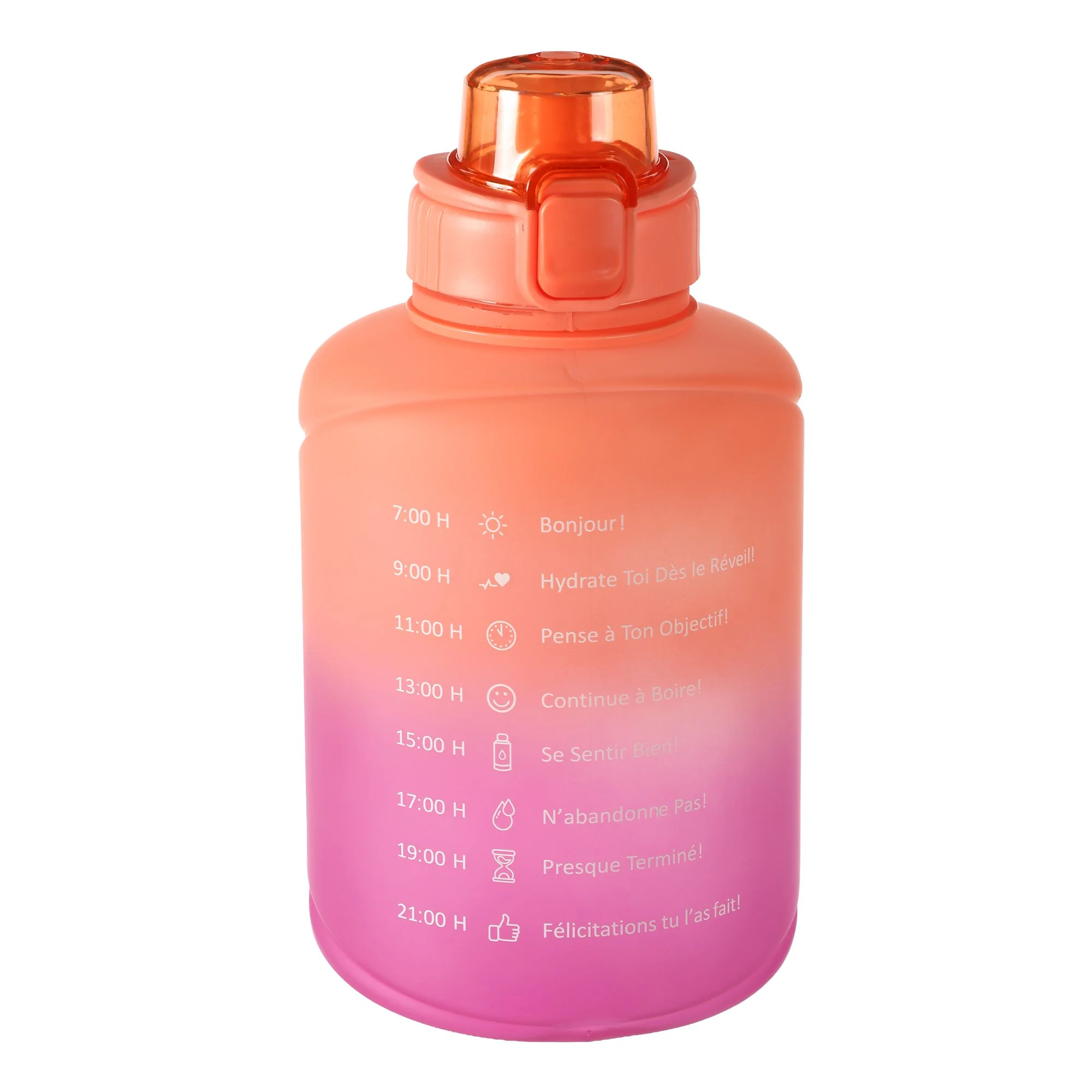 Gourde de motivation 1,5L - Rose